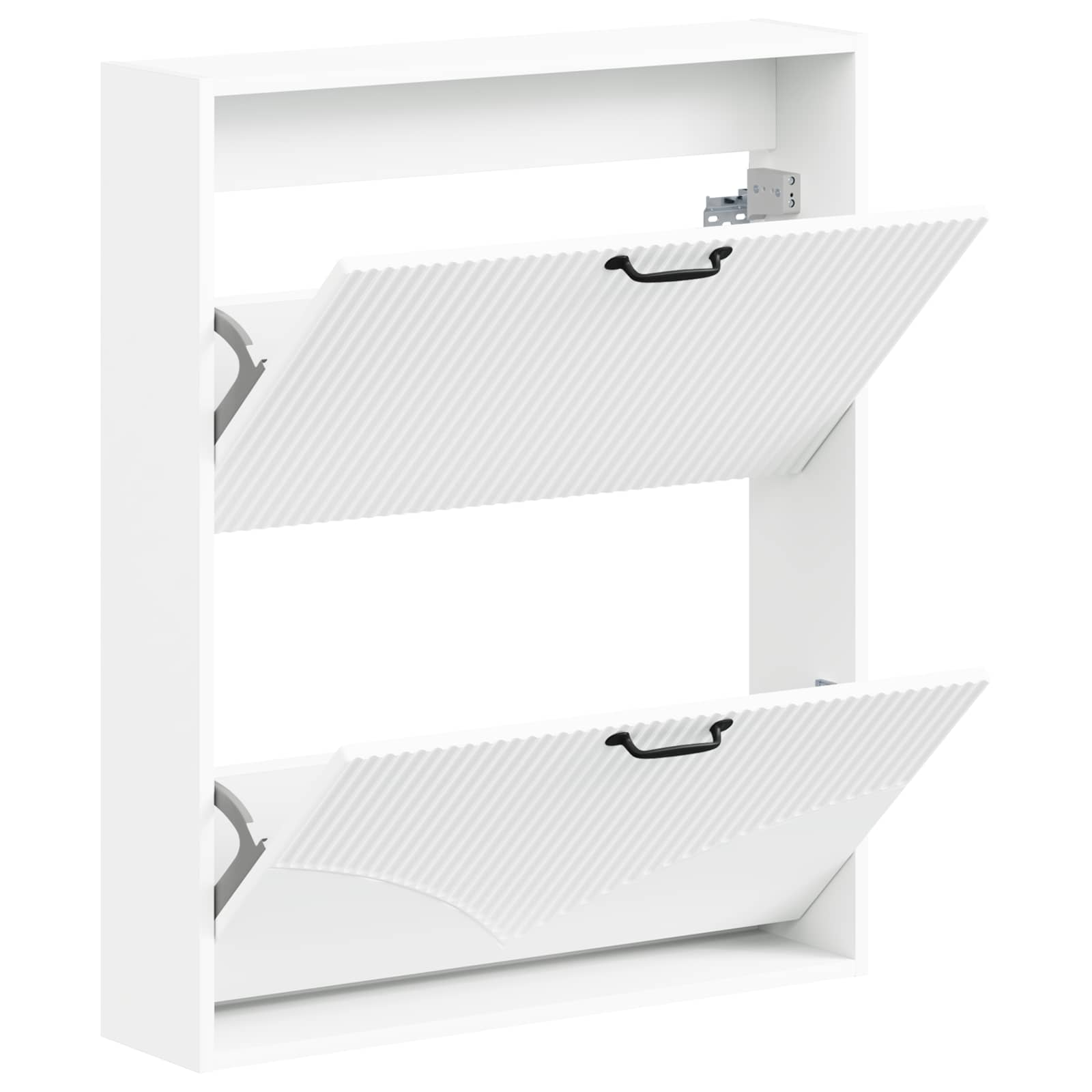 vidaXL Wisząca szafka na buty HOORN 71 x 17 x 86 cm Biały