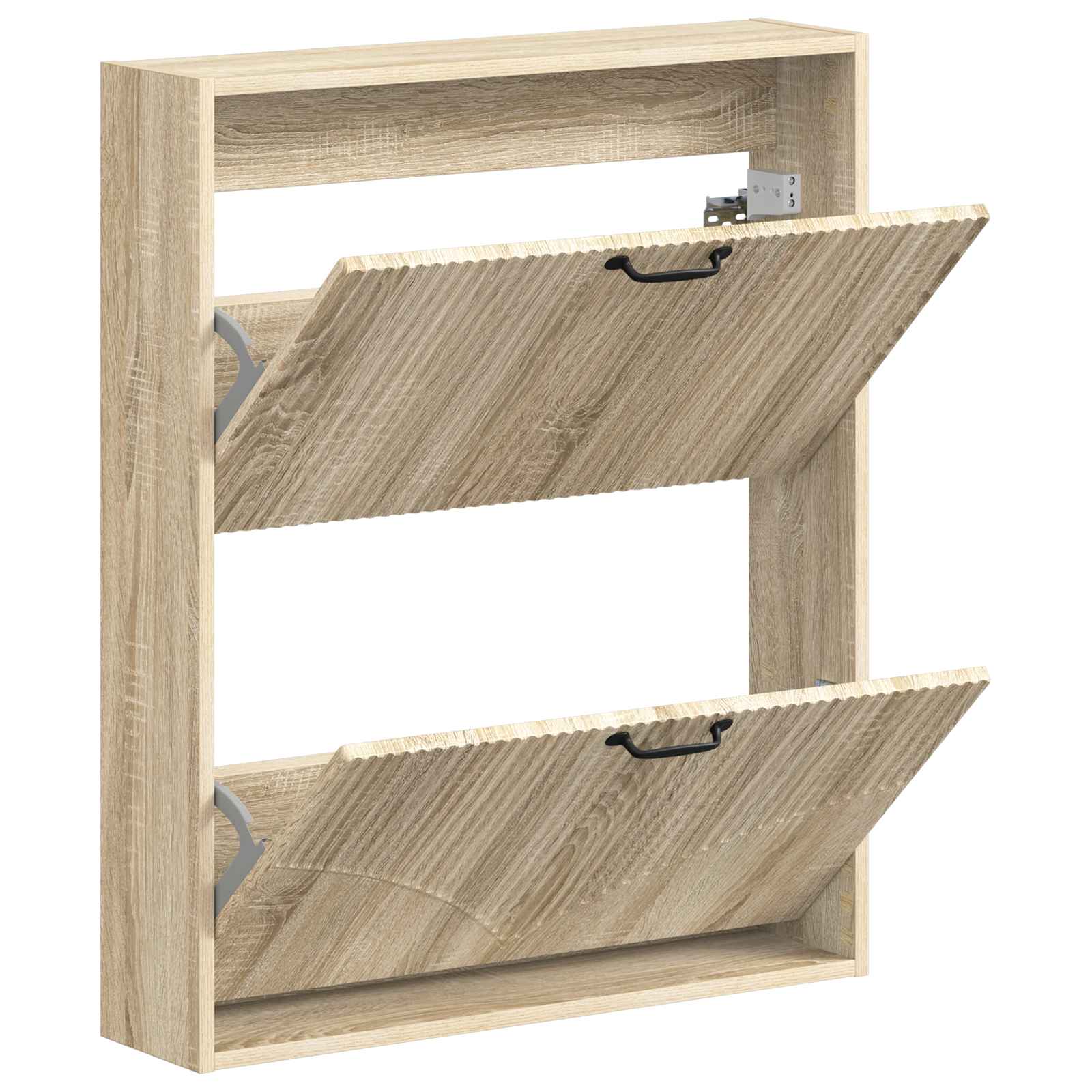 vidaXL Wisząca szafka na buty HOORN 71 x 17 x 86 cm dąb Sonoma