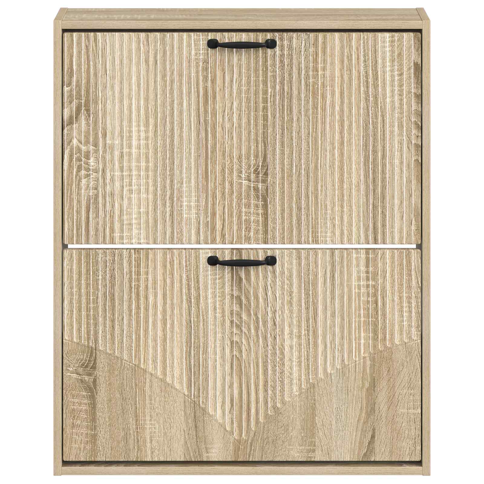 vidaXL Wisząca szafka na buty HOORN 71 x 17 x 86 cm dąb Sonoma