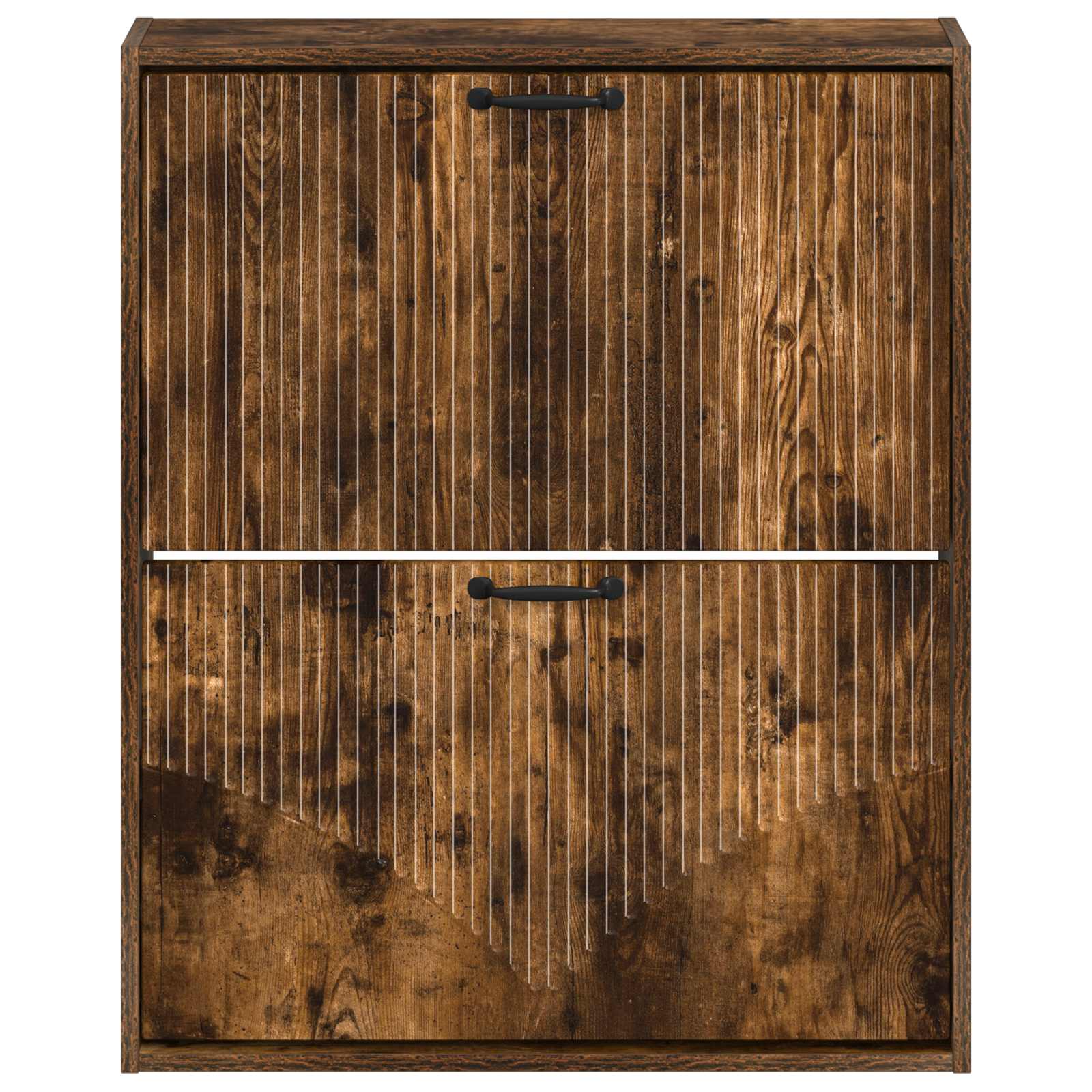 vidaXL Wisząca szafka na buty HOORN 71 x 17 x 86 cm Dąb wędzony