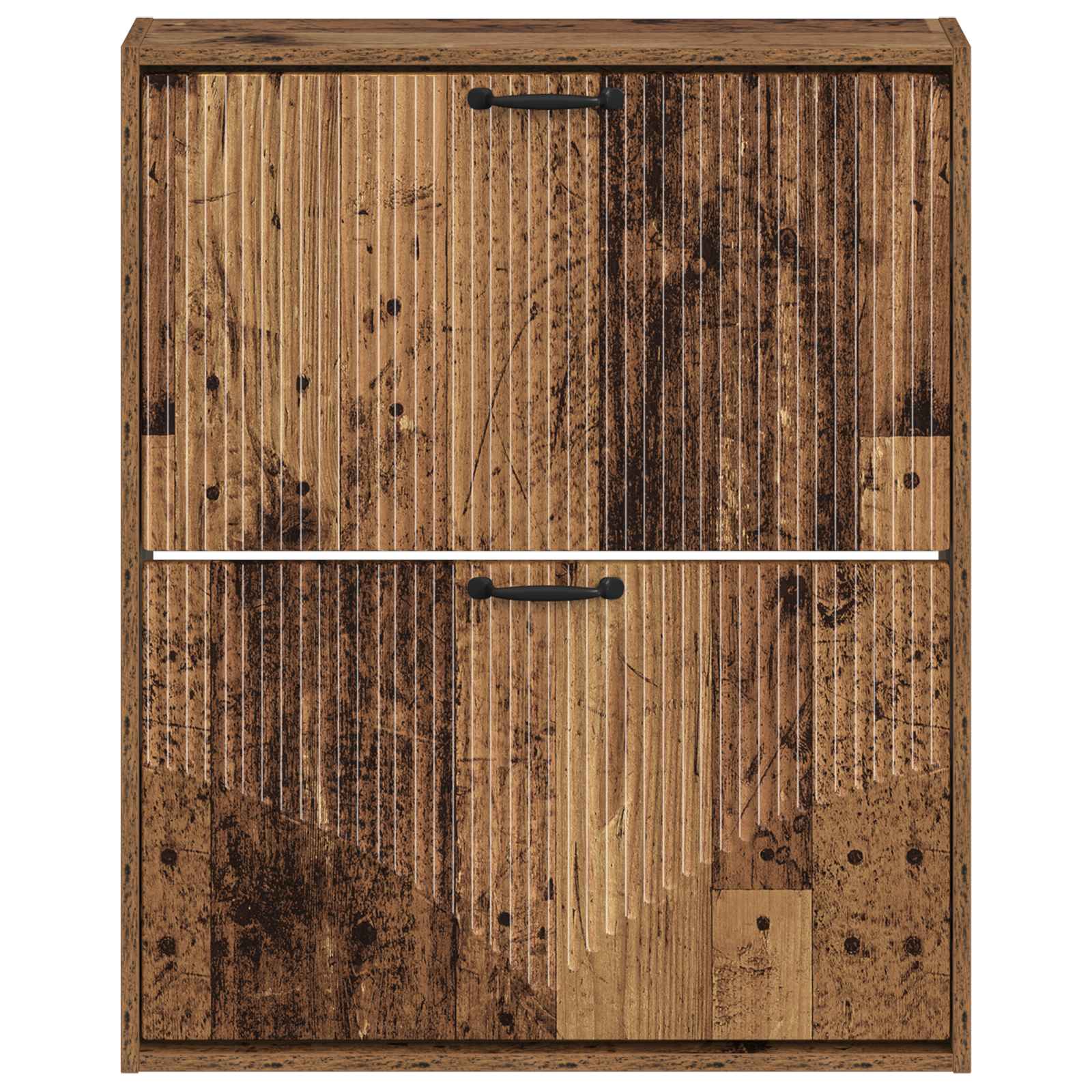 vidaXL Wisząca szafka na buty HOORN 71 x 17 x 86 cm Stare drewno