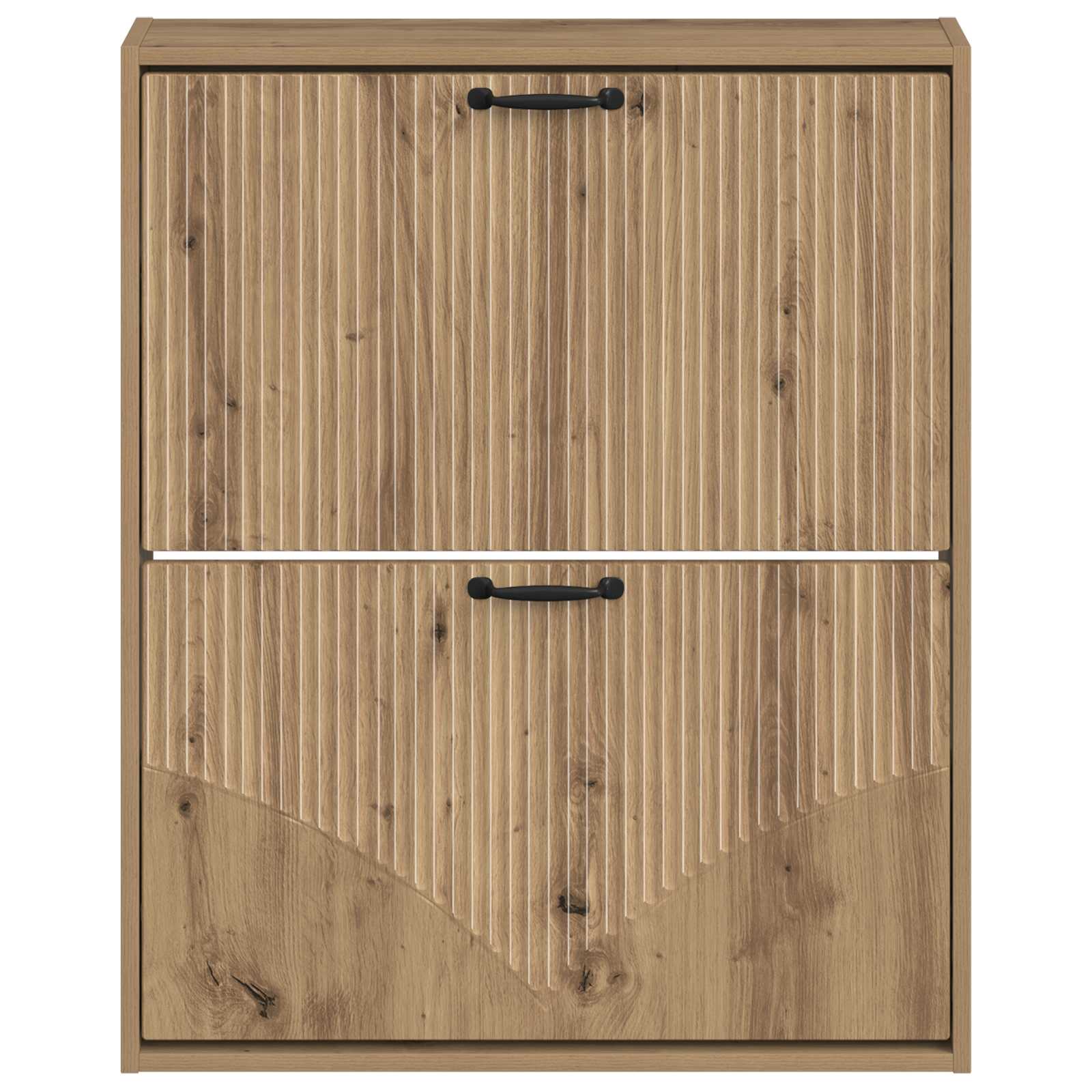 vidaXL Wisząca szafka na buty HOORN 71 x 17 x 86 cm Dąb artisan