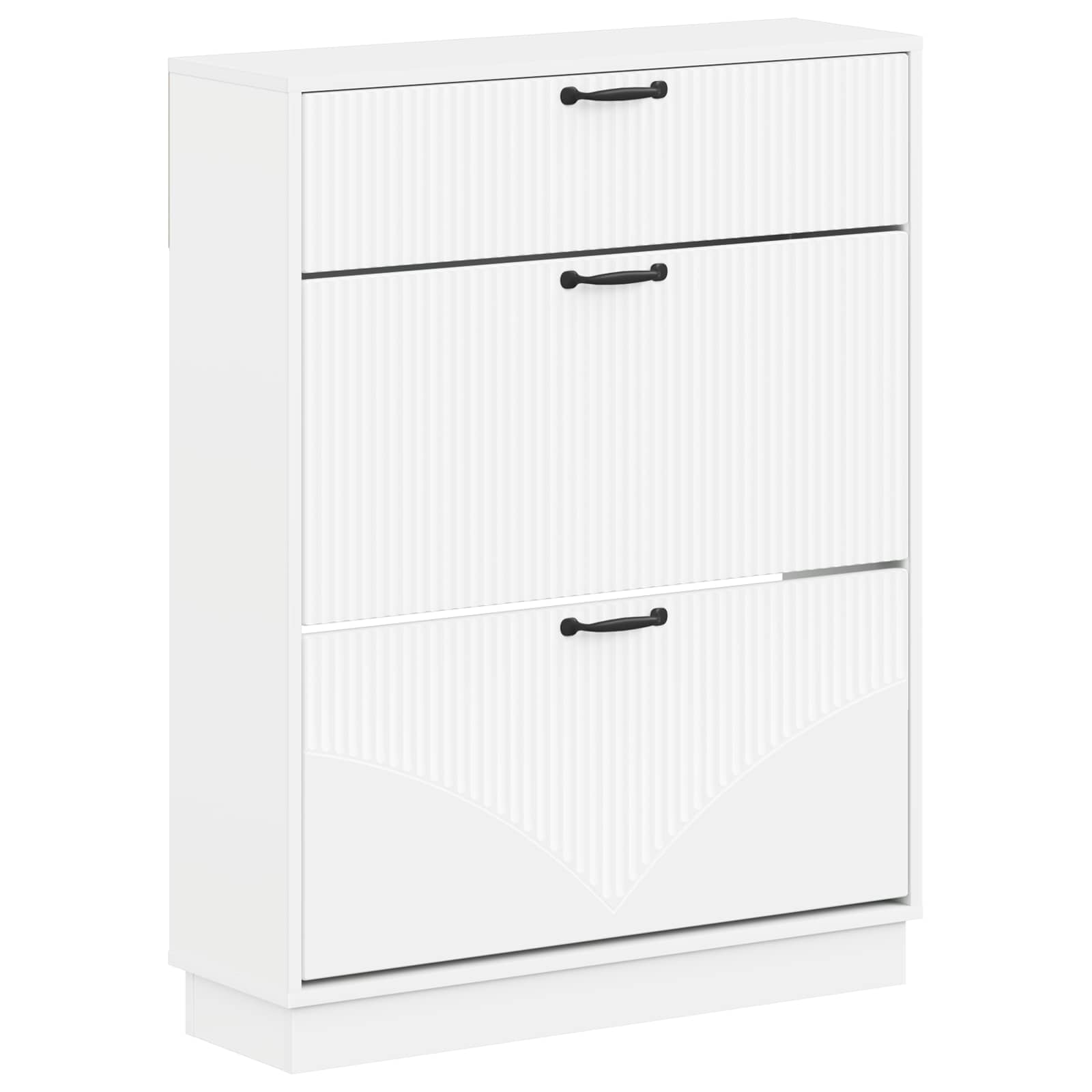 vidaXL Szafka na buty HOORN 78 x 24 x 100 cm Drewno inżynieryjne Biały