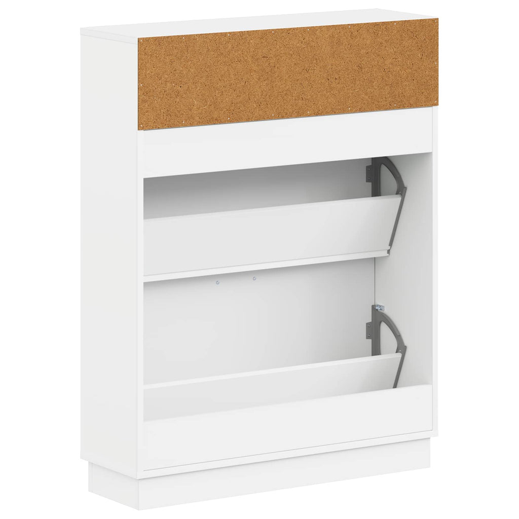 vidaXL Szafka na buty HOORN 78 x 24 x 100 cm Drewno inżynieryjne Biały