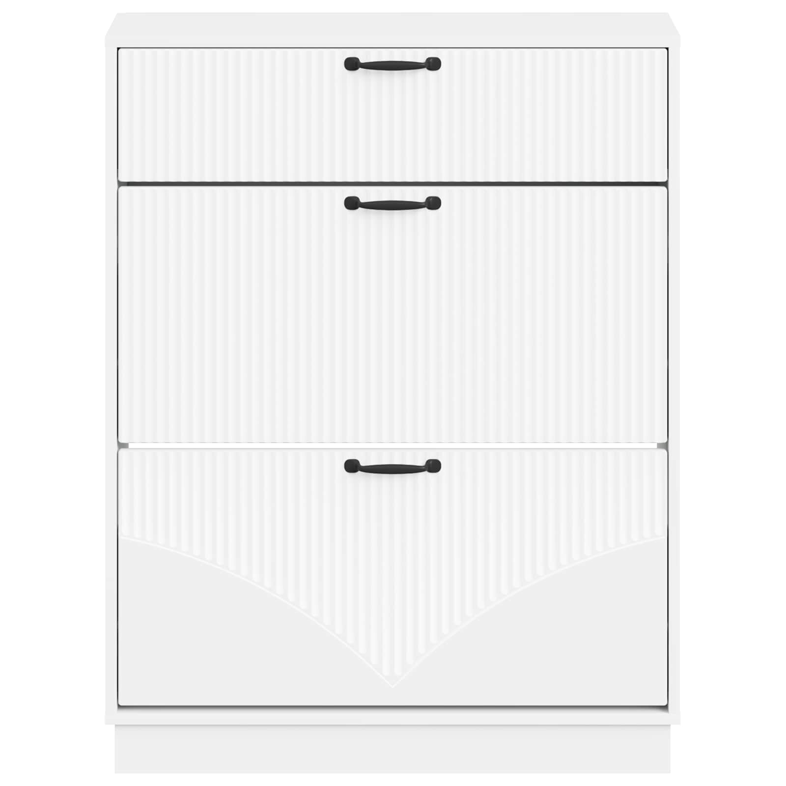 vidaXL Szafka na buty HOORN 78 x 24 x 100 cm Drewno inżynieryjne Biały
