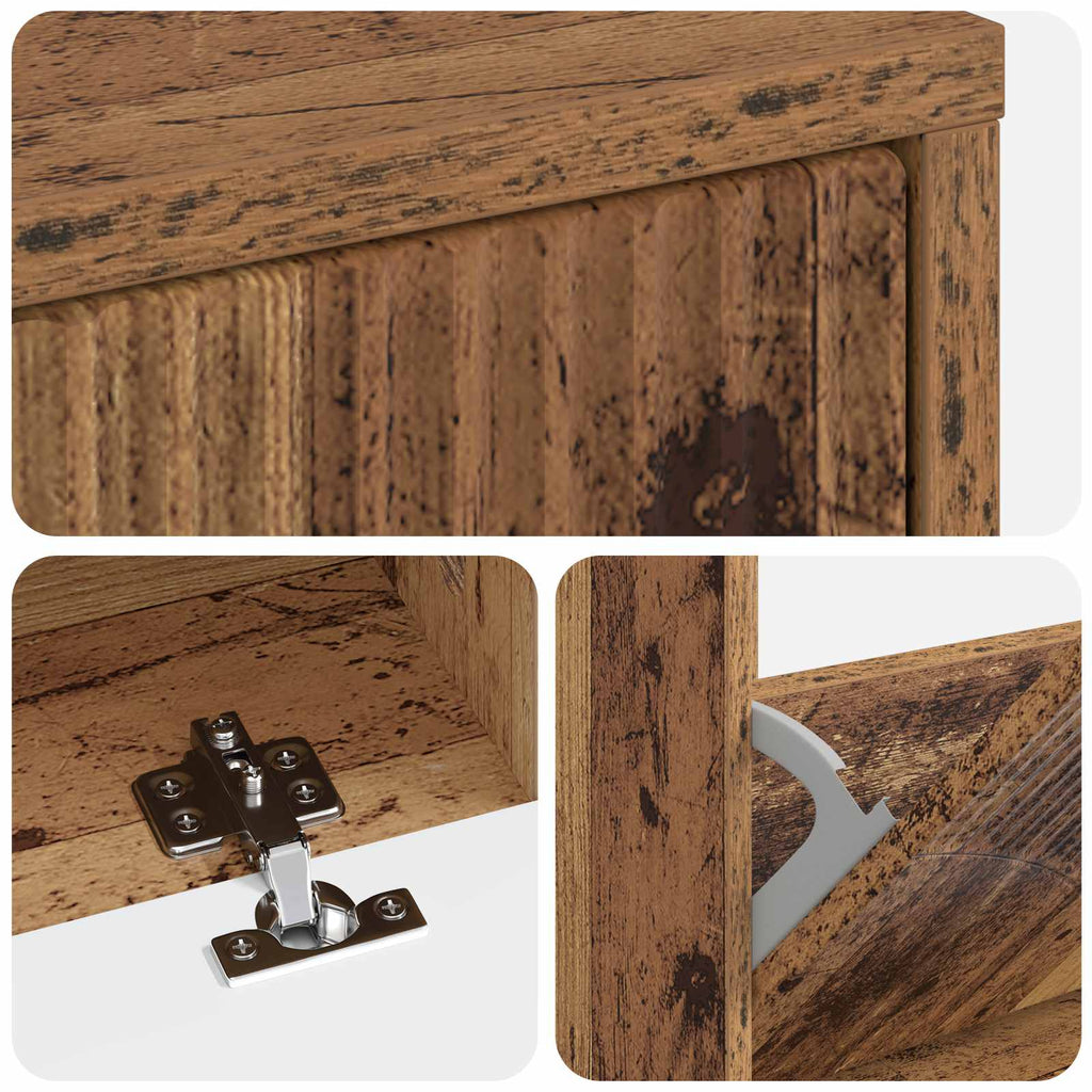 vidaXL Szafka na buty HOORN 78 x 24 x 100 cm Drewno inżynieryjne