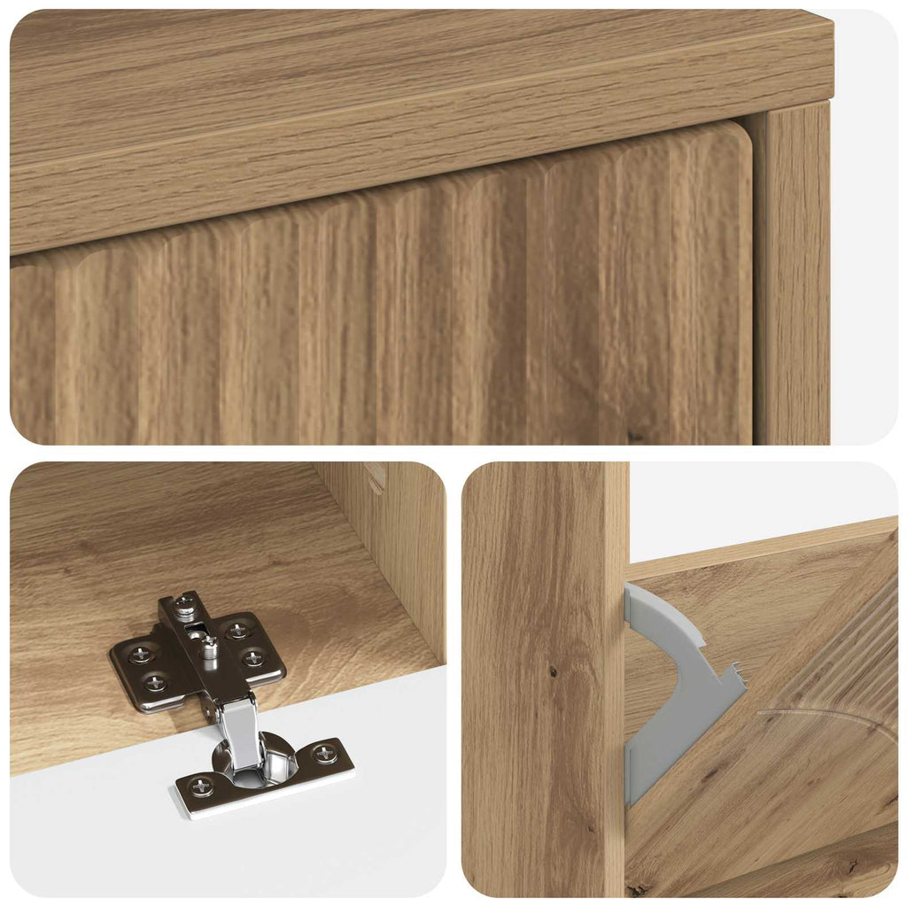 vidaXL Szafka na buty HOORN 78 x 24 x 100 cm Drewno inżynieryjne