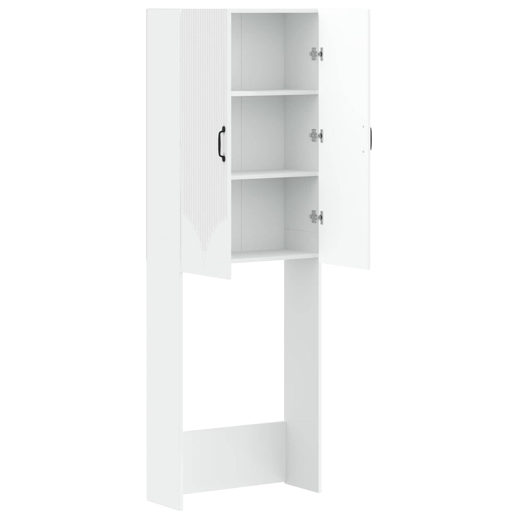 vidaXL Szafka toaletowa HOORN Biały 66 x 25,5 x 190 cm