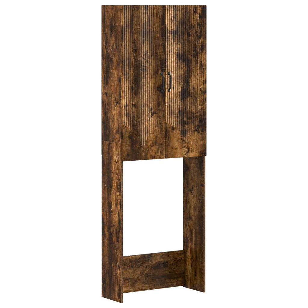 vidaXL Szafka toaletowa HOORN Dąb wędzony 66 x 25,5 x 190 cm