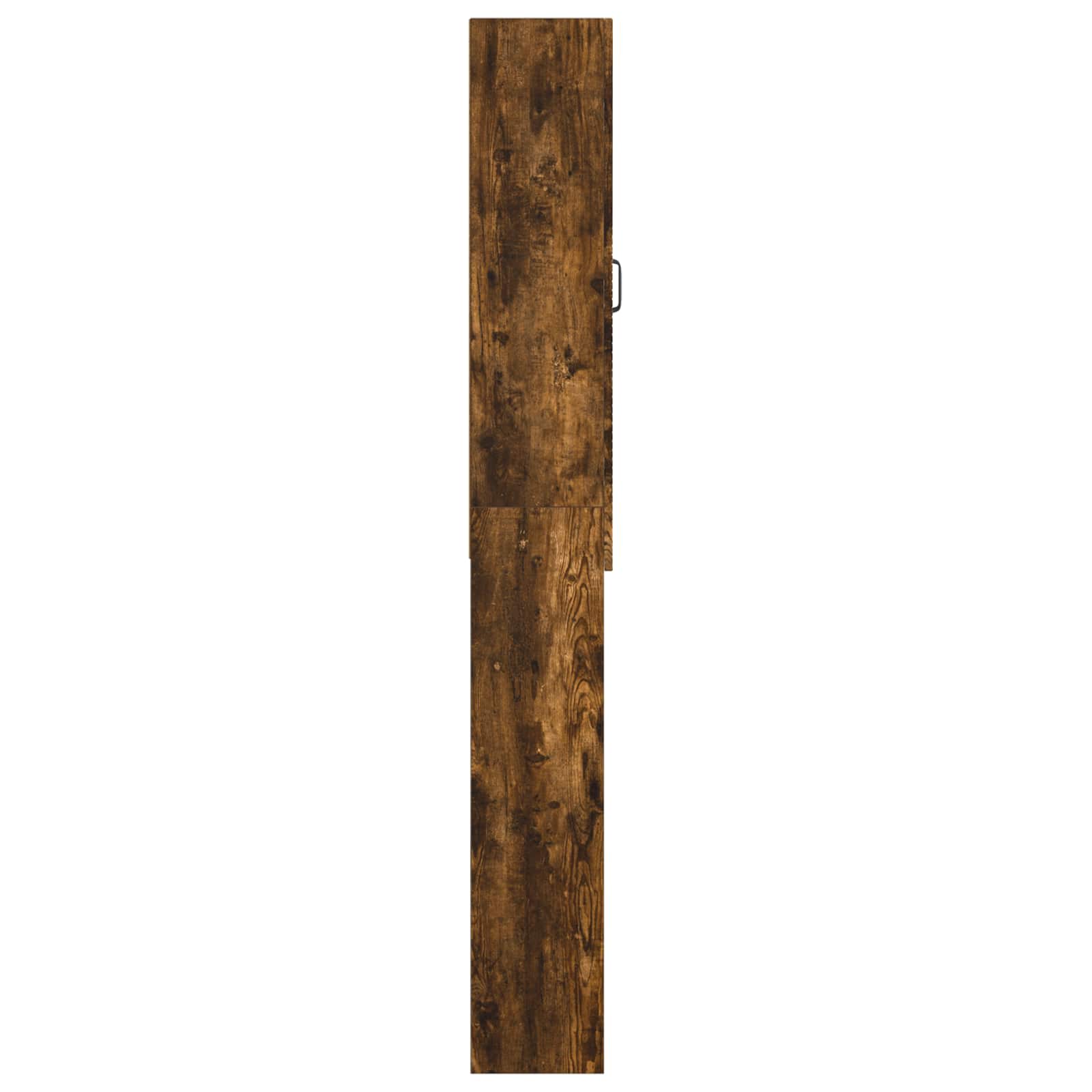 vidaXL Szafka toaletowa HOORN Dąb wędzony 66 x 25,5 x 190 cm