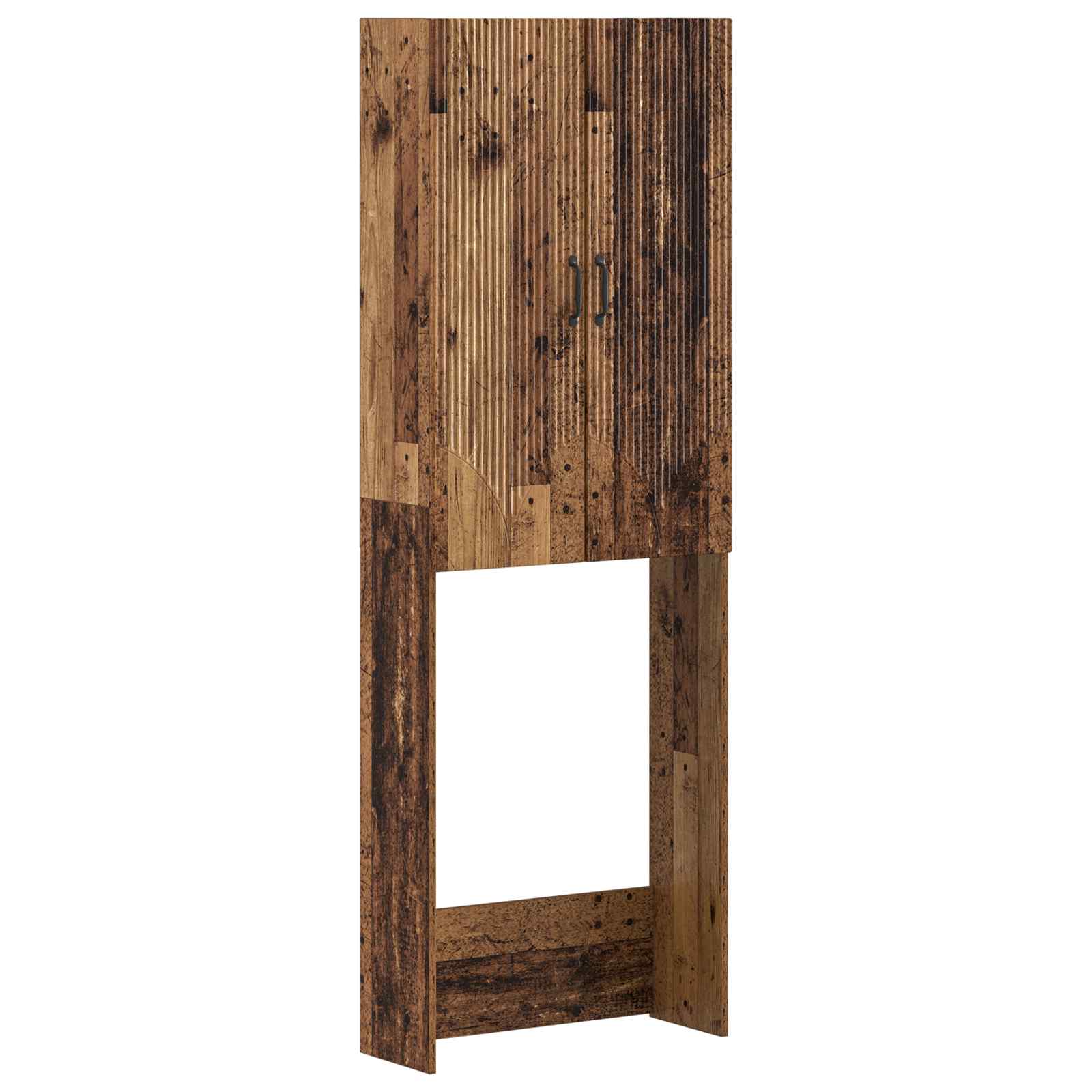 vidaXL Szafka toaletowa HOORN Stare drewno 66 x 25,5 x 190 cm