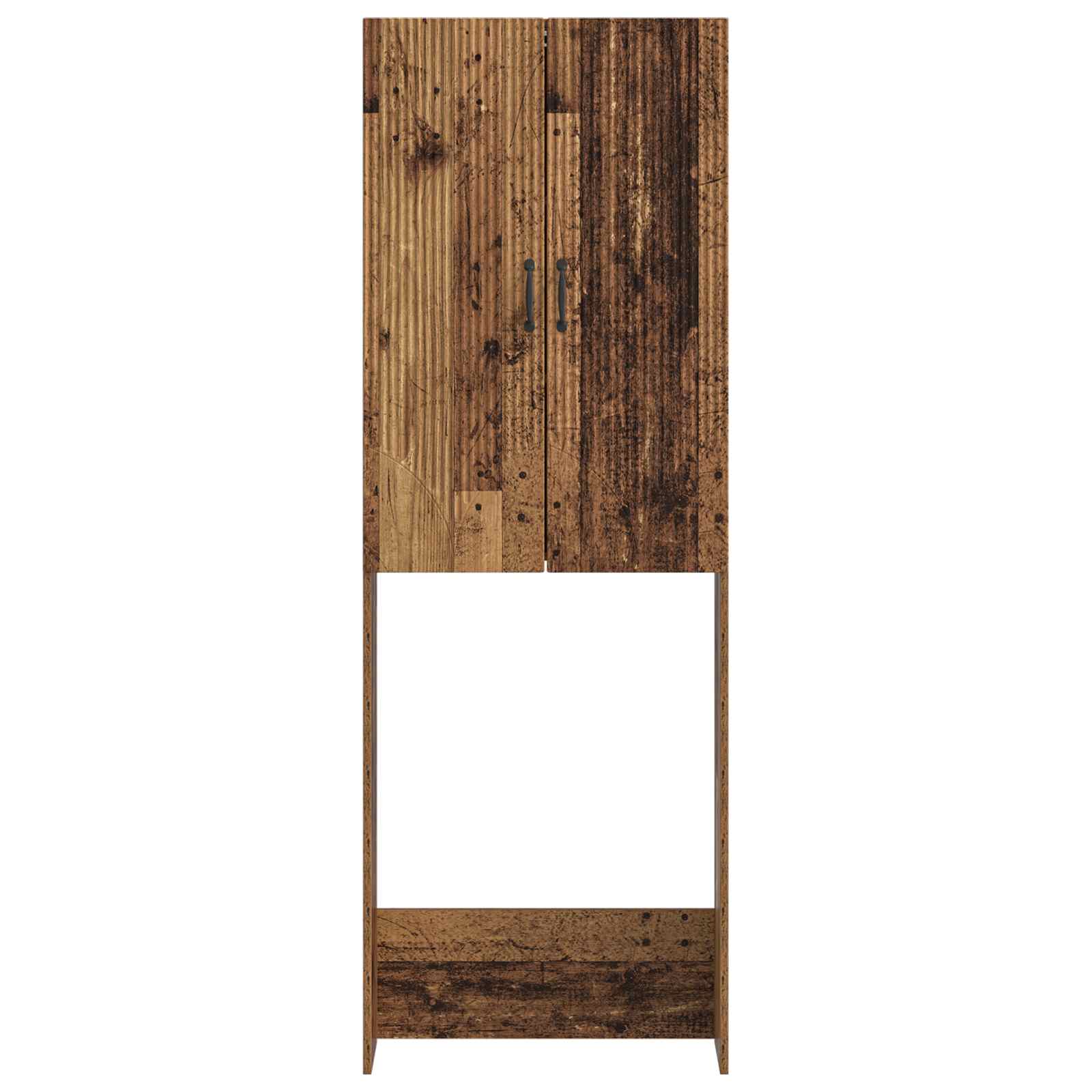 vidaXL Szafka toaletowa HOORN Stare drewno 66 x 25,5 x 190 cm