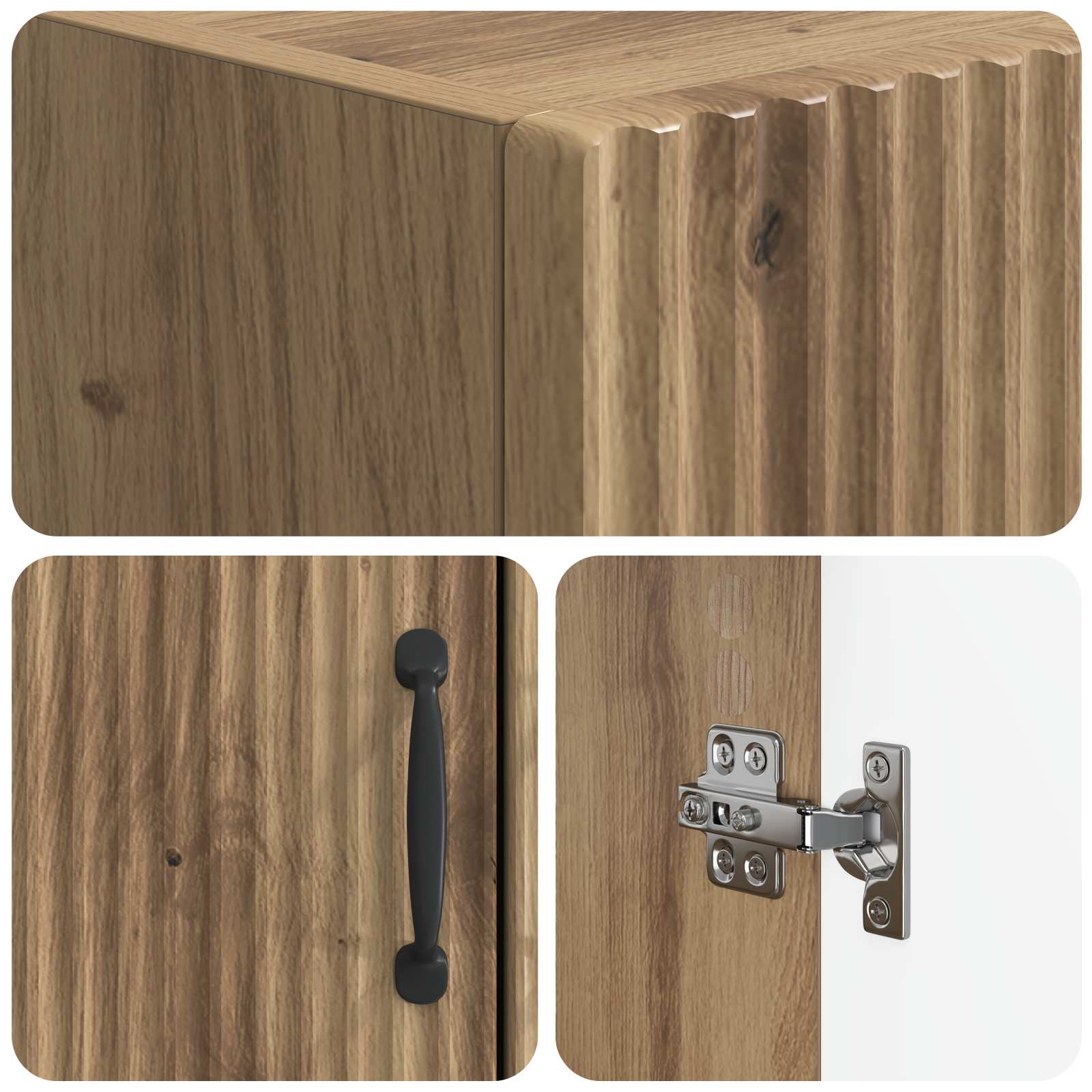 vidaXL Szafka toaletowa HOORN Dąb artisan 66 x 25,5 x 190 cm
