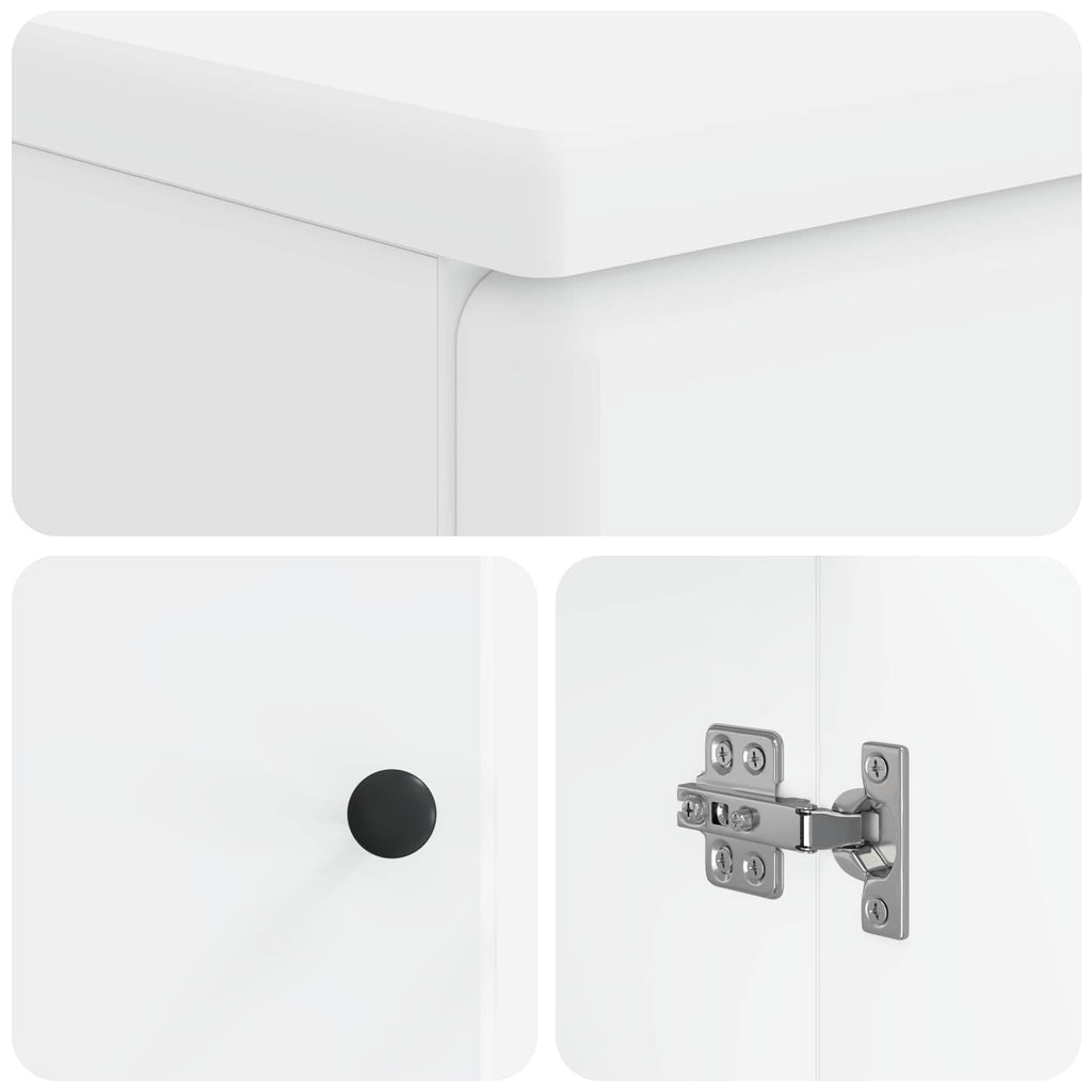 vidaXL Szafka pod umywalkę BREDA Biały 59,5 x 31,5 x 59 cm