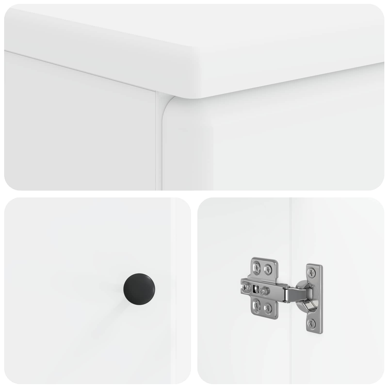 vidaXL Szafka pod umywalkę BREDA Biały 59,5 x 31,5 x 59 cm