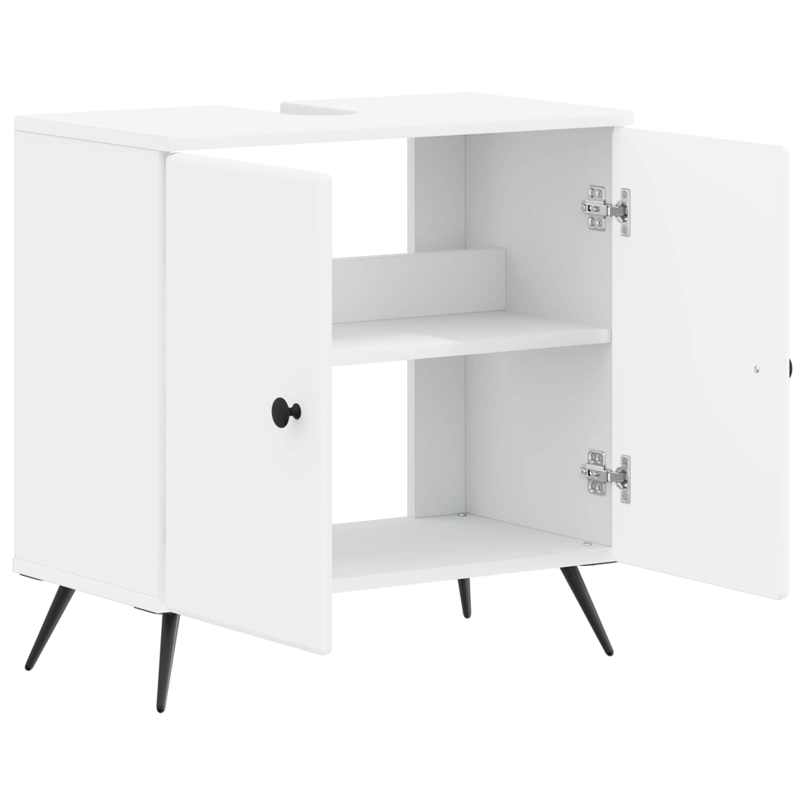 vidaXL Szafka pod umywalkę BREDA Biały 59,5 x 31,5 x 59 cm