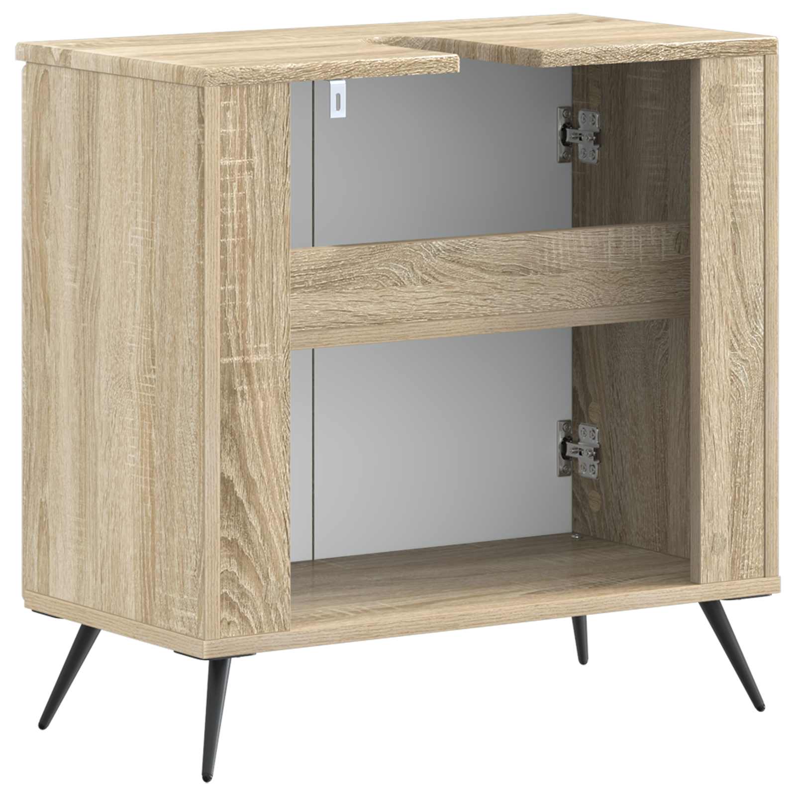 vidaXL Szafka pod umywalkę BREDA dąb Sonoma 59,5 x 31,5 x 59 cm
