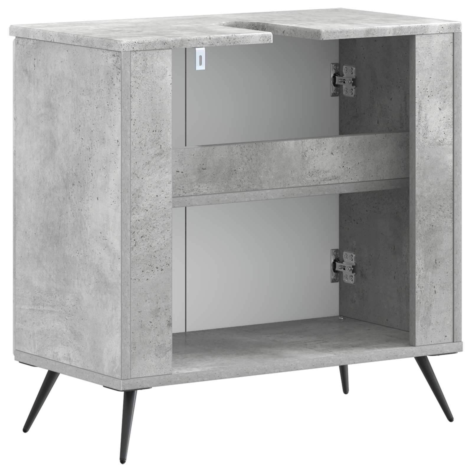 vidaXL Szafka pod umywalkę BREDA Betonowy szary 59,5 x 31,5 x 59 cm