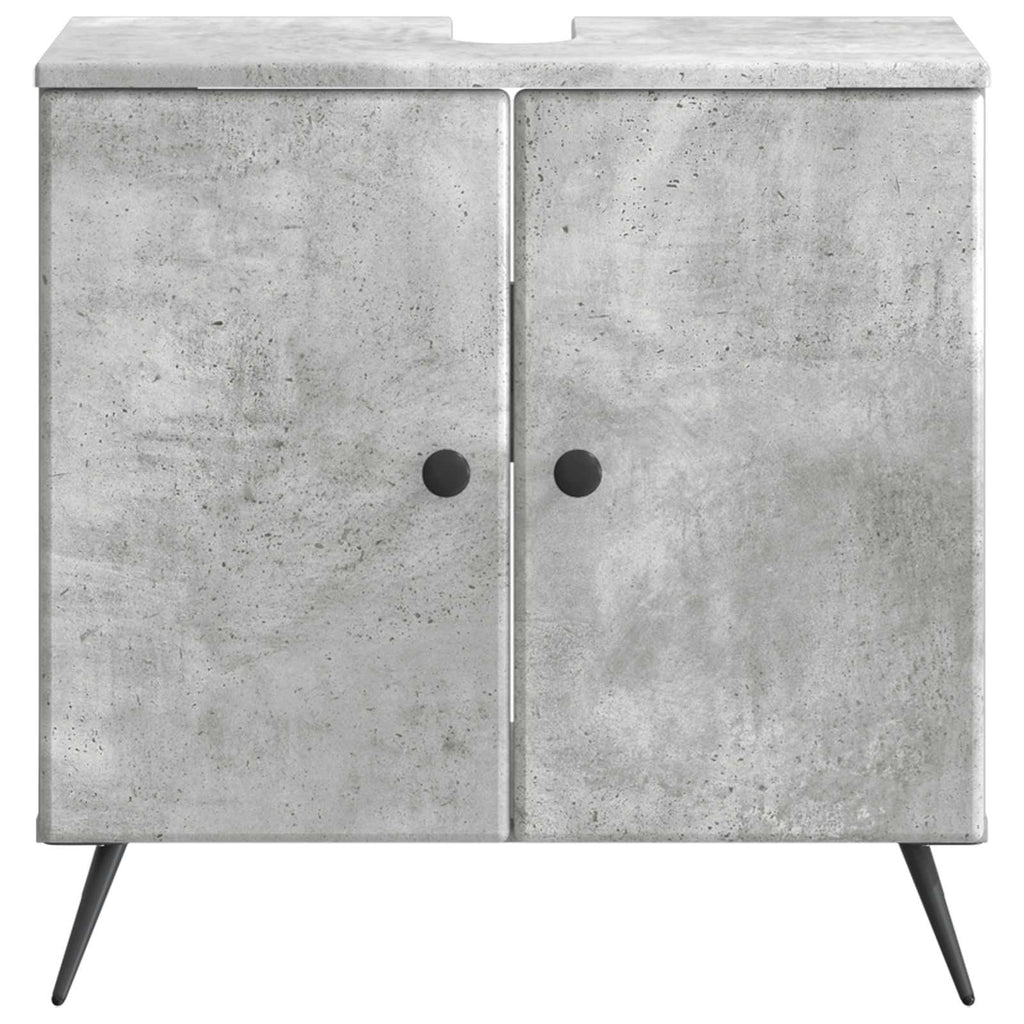 vidaXL Szafka pod umywalkę BREDA Betonowy szary 59,5 x 31,5 x 59 cm
