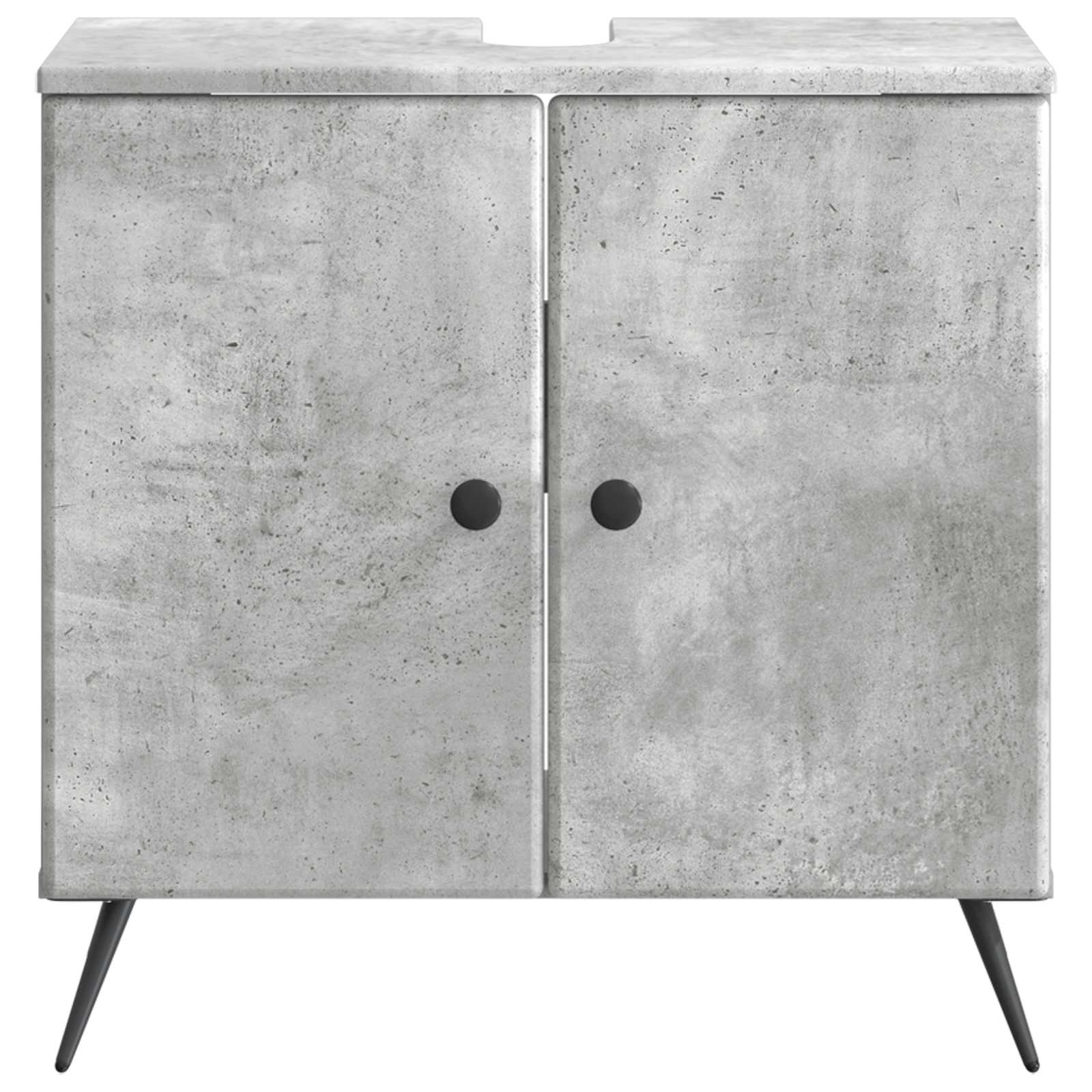 vidaXL Szafka pod umywalkę BREDA Betonowy szary 59,5 x 31,5 x 59 cm