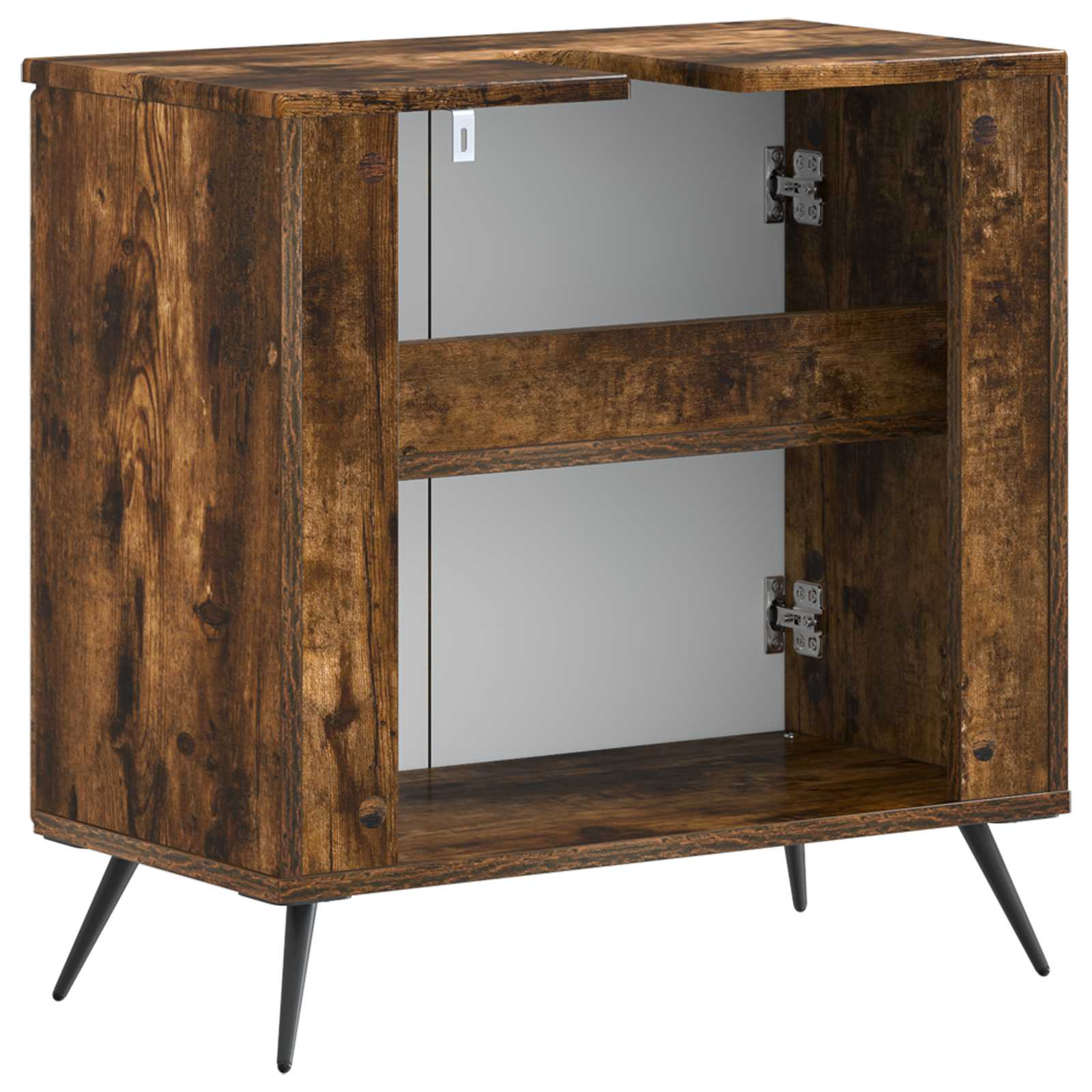 vidaXL Szafka pod umywalkę BREDA Dąb wędzony 59,5 x 31,5 x 59 cm
