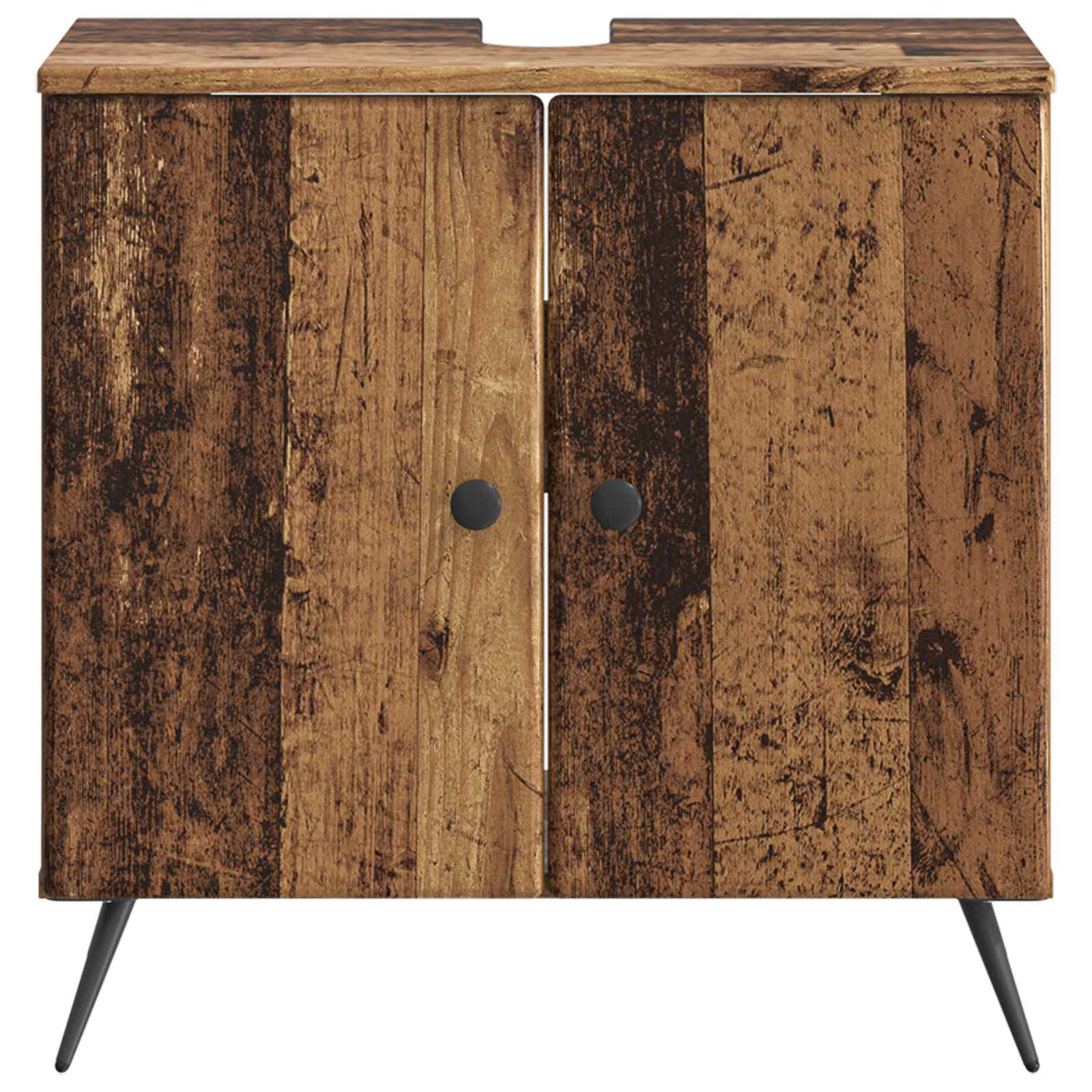 vidaXL Szafka pod umywalkę BREDA Stare drewno 59,5 x 31,5 x 59 cm