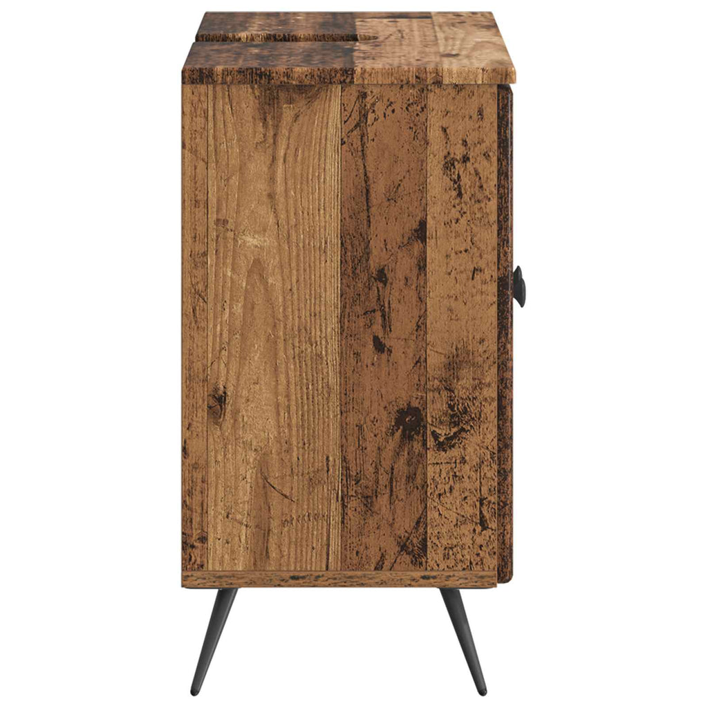 vidaXL Szafka pod umywalkę BREDA Stare drewno 59,5 x 31,5 x 59 cm