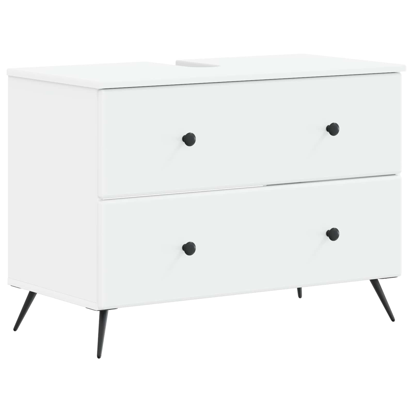 vidaXL Szafka pod umywalkę BREDA Biały 82 x 41 x 59 cm