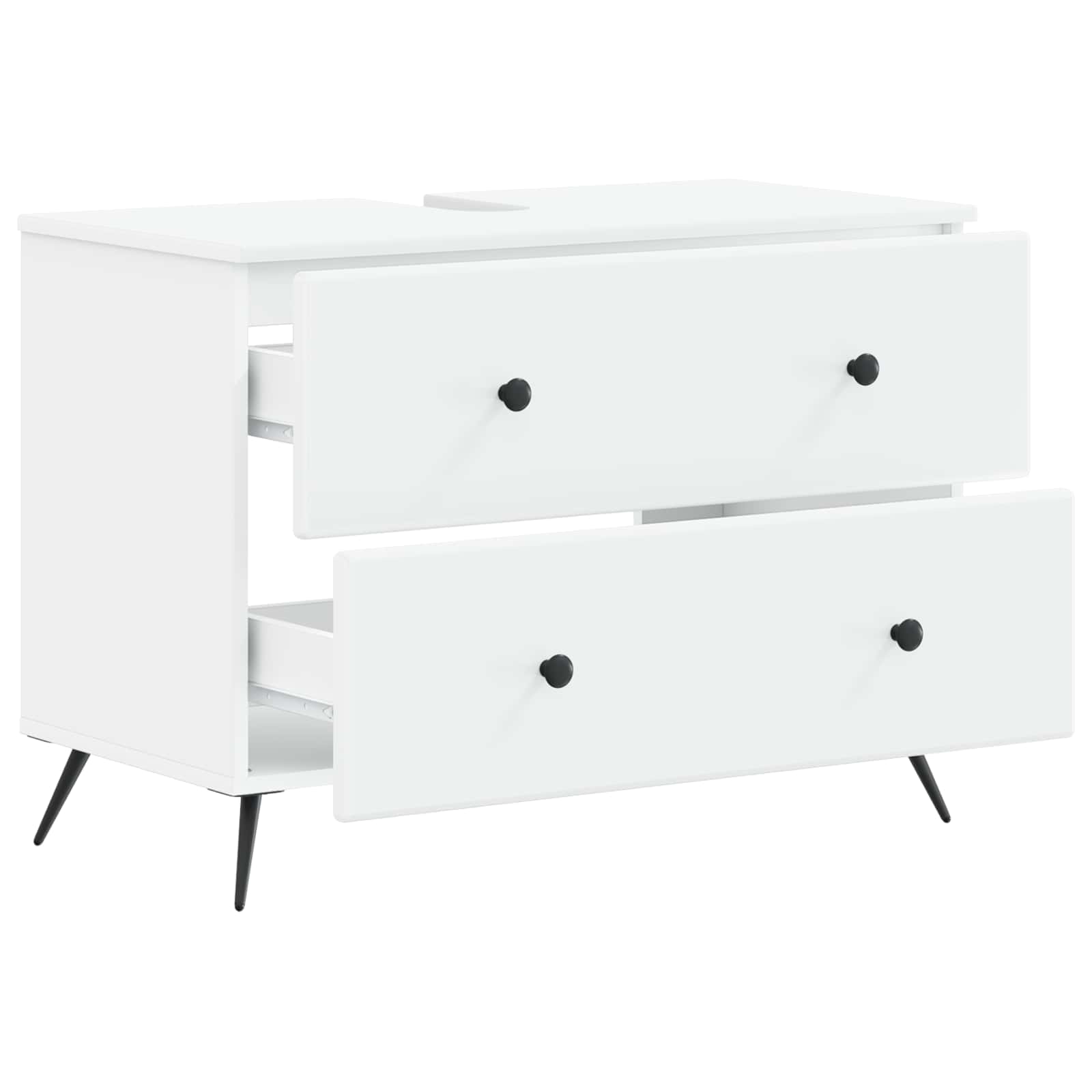 vidaXL Szafka pod umywalkę BREDA Biały 82 x 41 x 59 cm