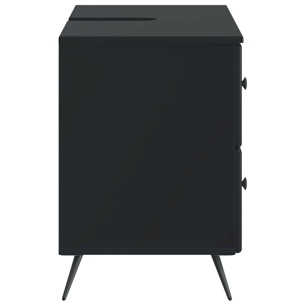 vidaXL Szafka pod umywalkę BREDA Czarny 82 x 41 x 59 cm