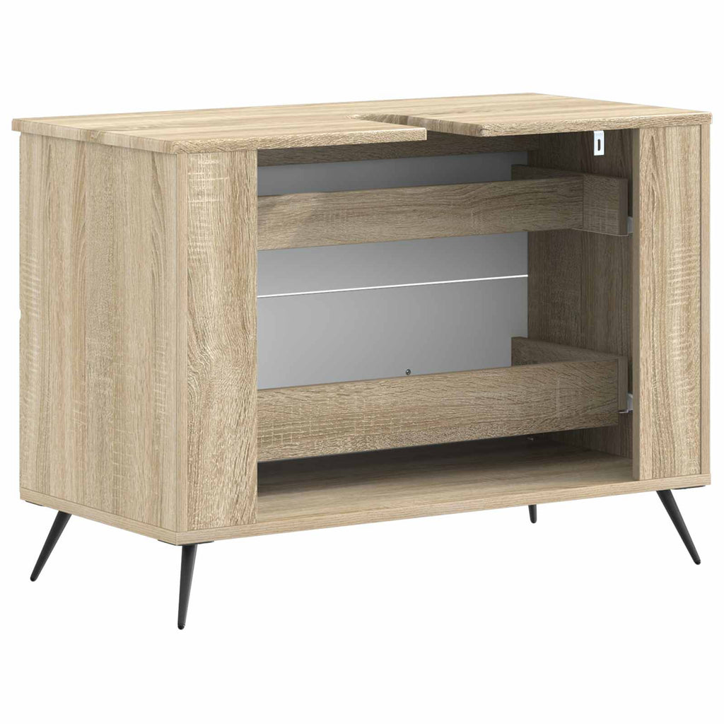vidaXL Szafka pod umywalkę BREDA dąb Sonoma 82 x 41 x 59 cm