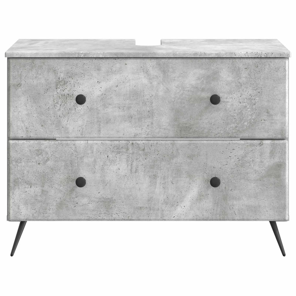 vidaXL Szafka pod umywalkę BREDA Betonowy szary 82 x 41 x 59 cm