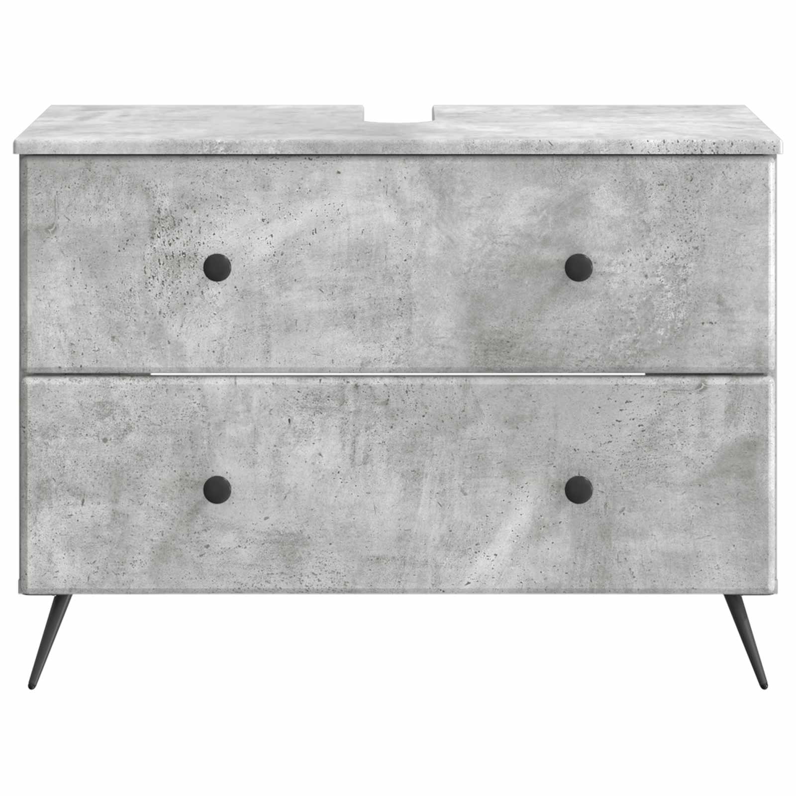 vidaXL Szafka pod umywalkę BREDA Betonowy szary 82 x 41 x 59 cm