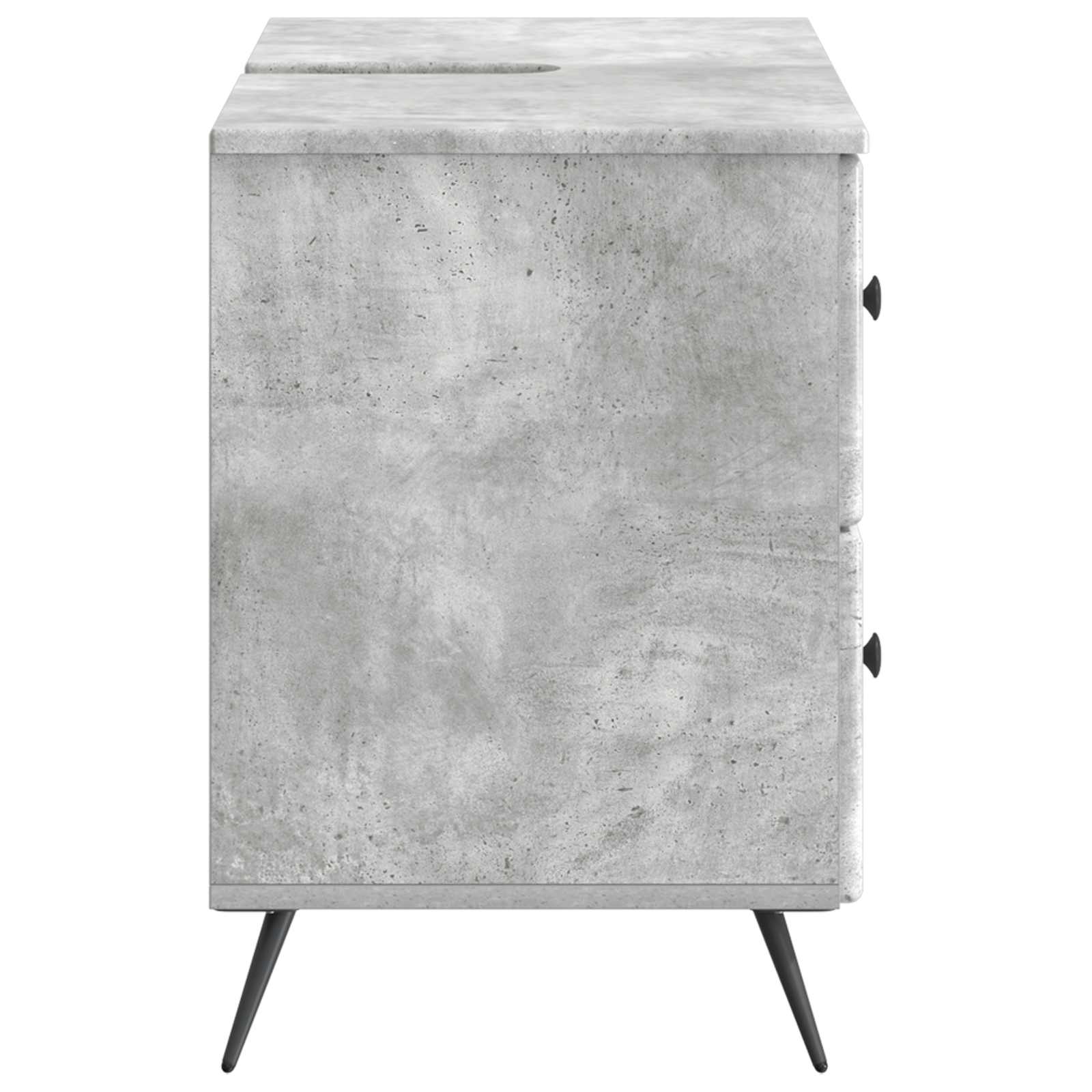 vidaXL Szafka pod umywalkę BREDA Betonowy szary 82 x 41 x 59 cm