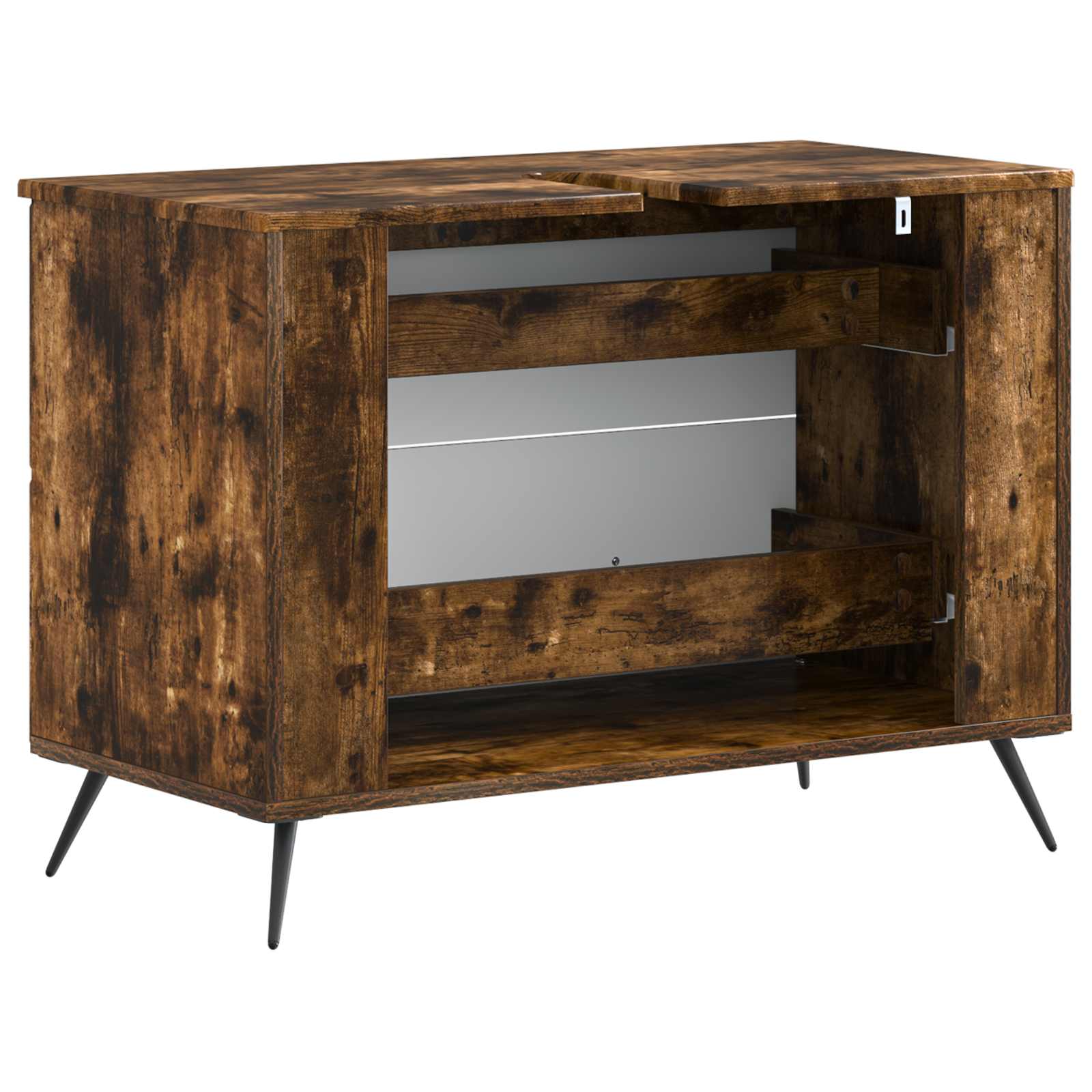 vidaXL Szafka pod umywalkę BREDA Dąb wędzony 82 x 41 x 59 cm