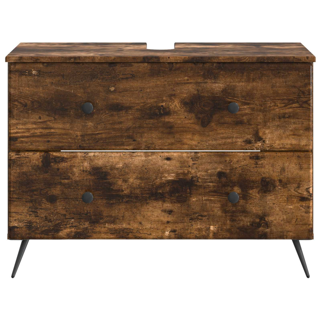 vidaXL Szafka pod umywalkę BREDA Dąb wędzony 82 x 41 x 59 cm