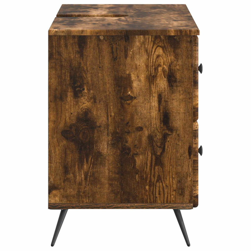 vidaXL Szafka pod umywalkę BREDA Dąb wędzony 82 x 41 x 59 cm