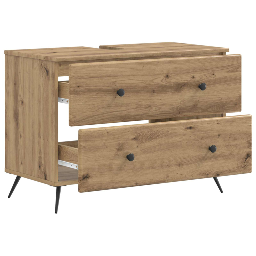 vidaXL Szafka pod umywalkę BREDA Dąb artisan 82 x 41 x 59 cm