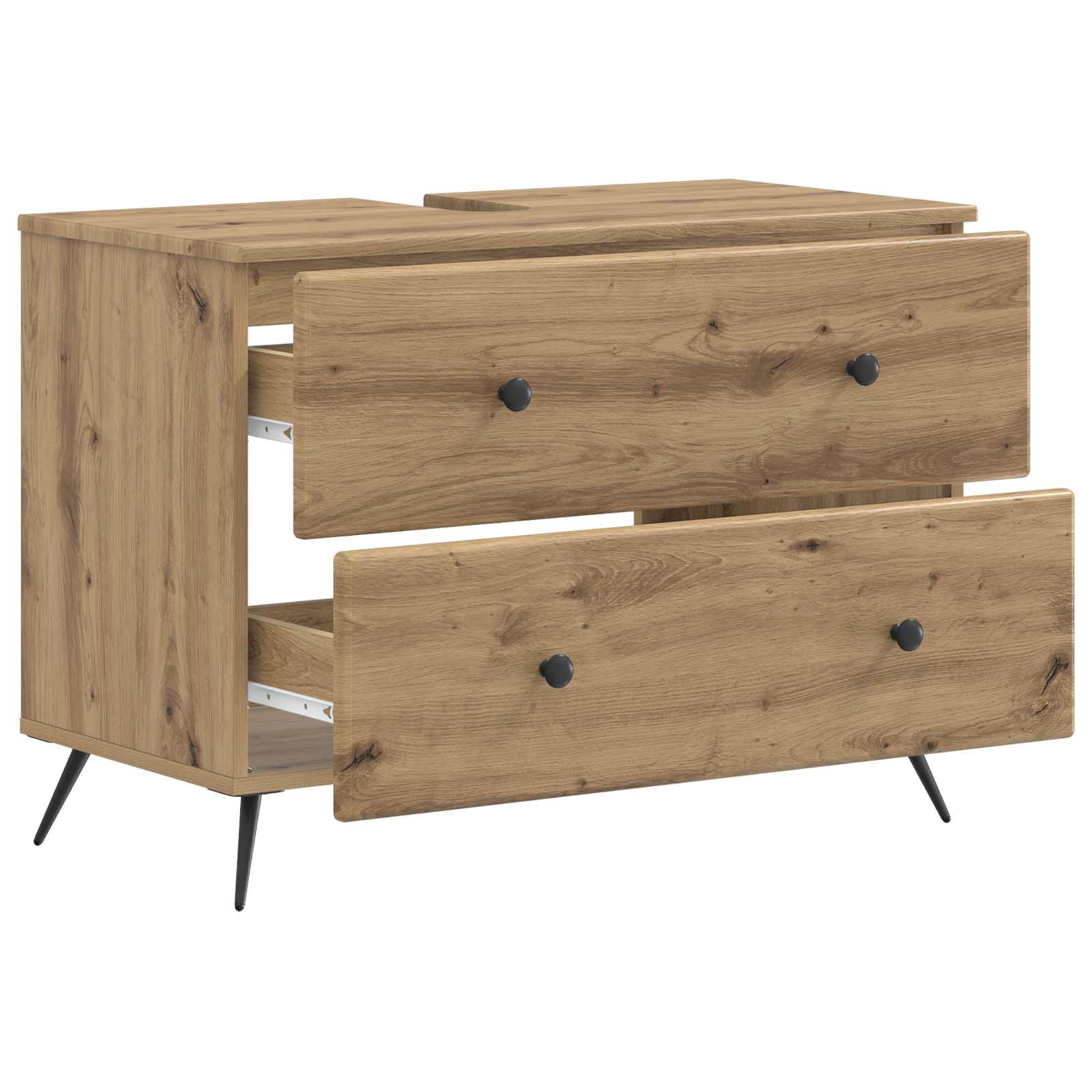 vidaXL Szafka pod umywalkę BREDA Dąb artisan 82 x 41 x 59 cm
