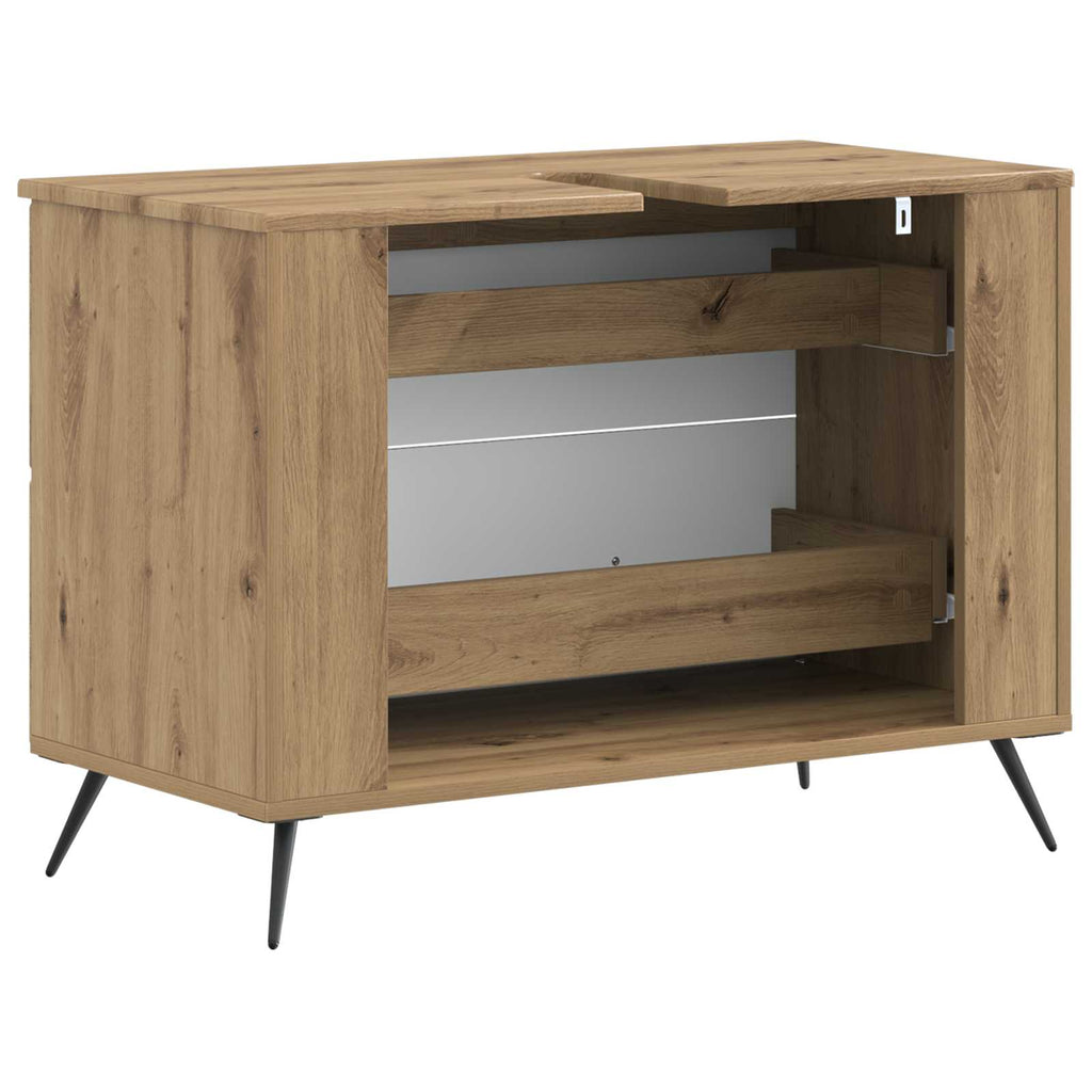 vidaXL Szafka pod umywalkę BREDA Dąb artisan 82 x 41 x 59 cm