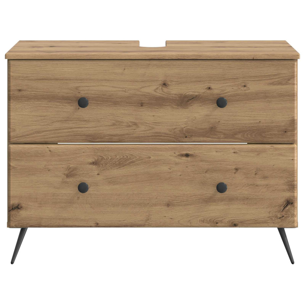 vidaXL Szafka pod umywalkę BREDA Dąb artisan 82 x 41 x 59 cm