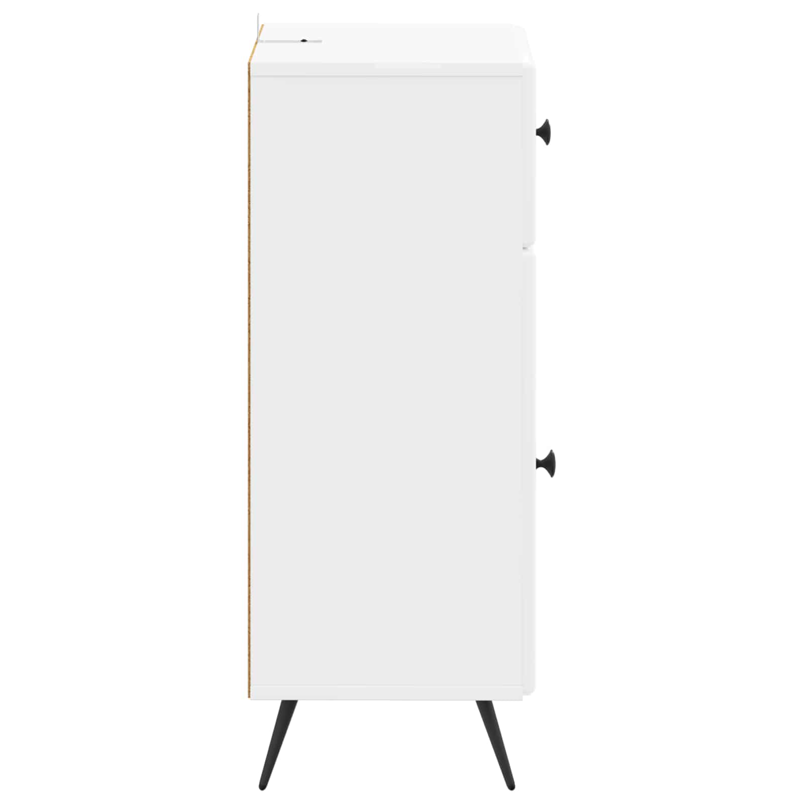 vidaXL Szafka Łazienkowa BREDA Biały wysoki połysk 30 x 31 x 80 cm