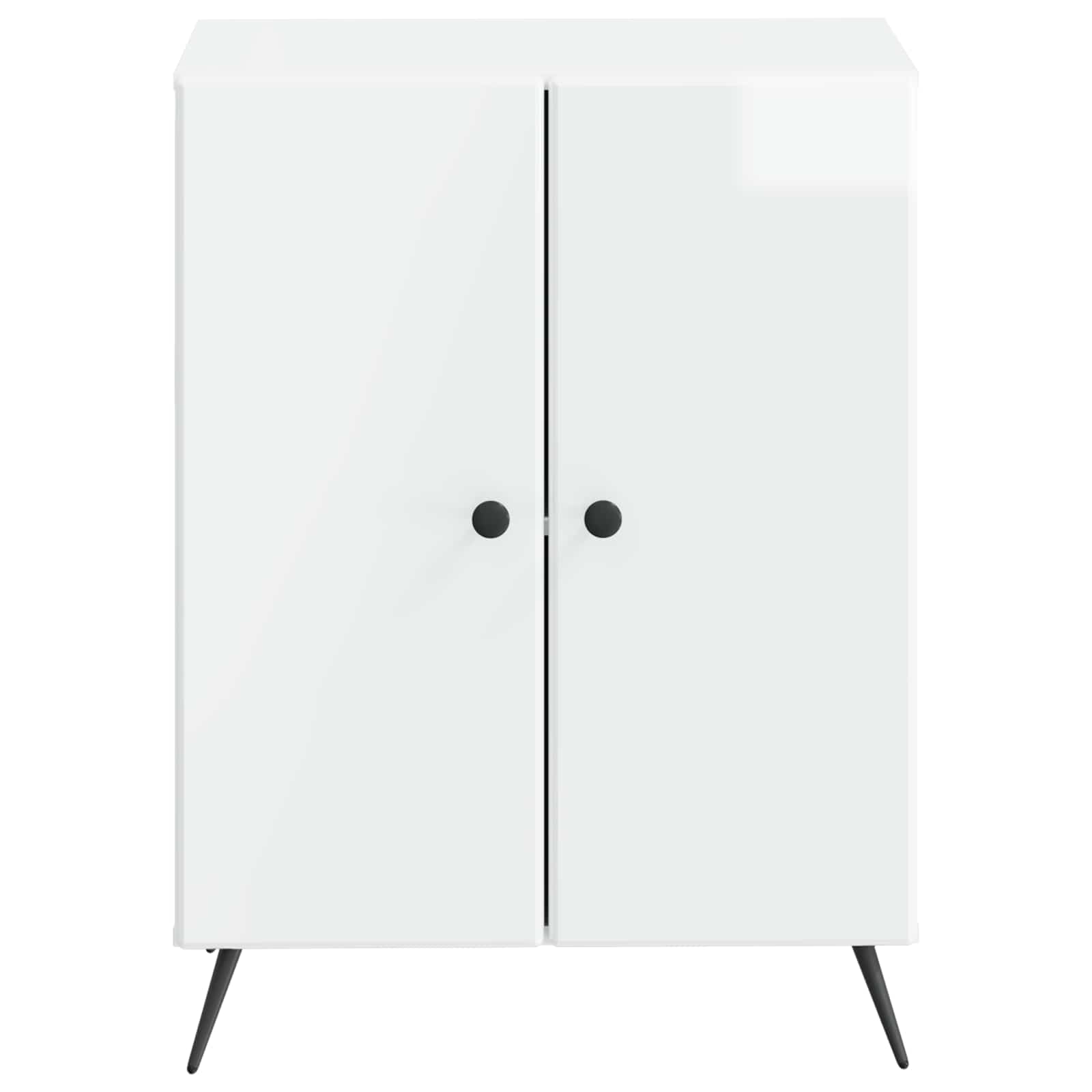 vidaXL Szafka Łazienkowa BREDA Biały wysoki połysk 59,5 x 31 x 80 cm