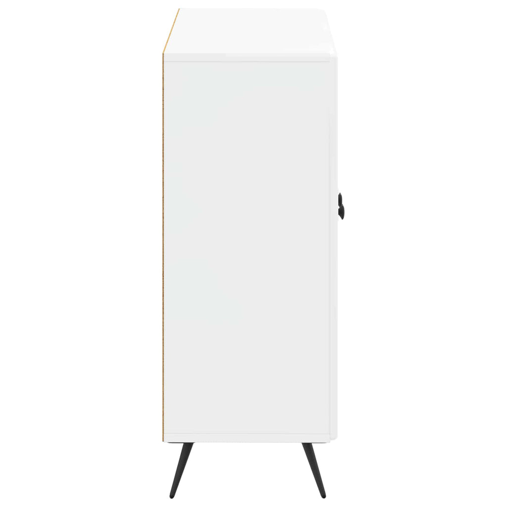 vidaXL Szafka Łazienkowa BREDA Biały wysoki połysk 59,5 x 31 x 80 cm