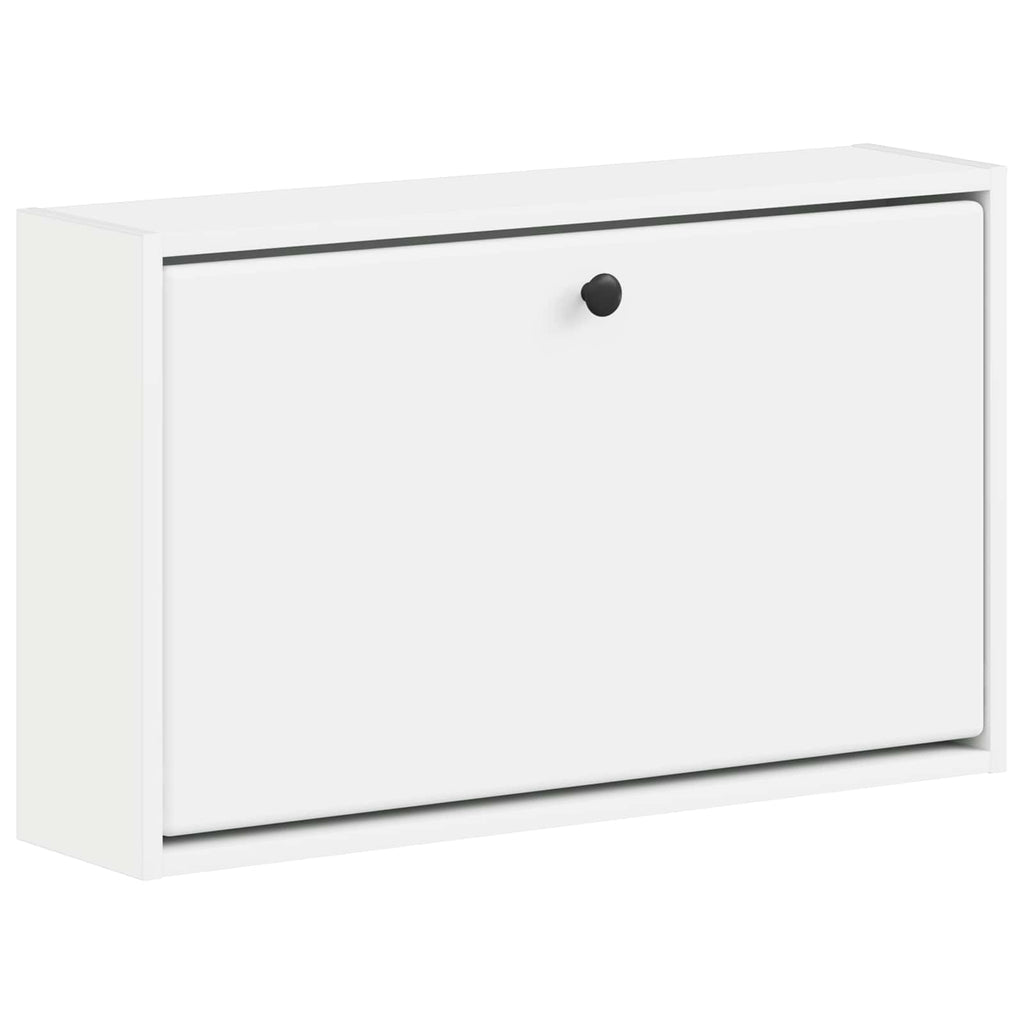 vidaXL Wisząca szafka na buty BREDA 71 x 17 x 43 cm Biały