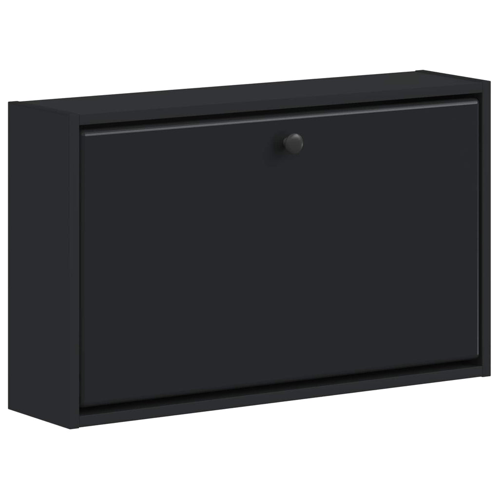 vidaXL Wisząca szafka na buty BREDA 71 x 17 x 43 cm Czarny