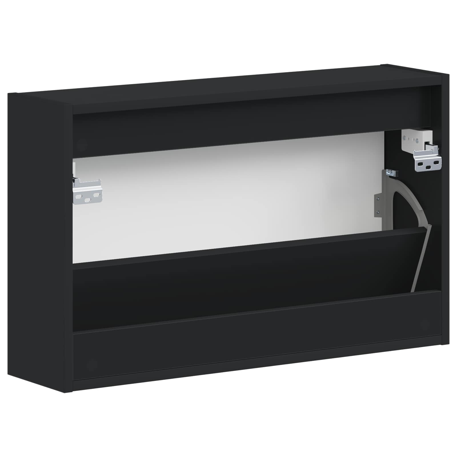 vidaXL Wisząca szafka na buty BREDA 71 x 17 x 43 cm Czarny