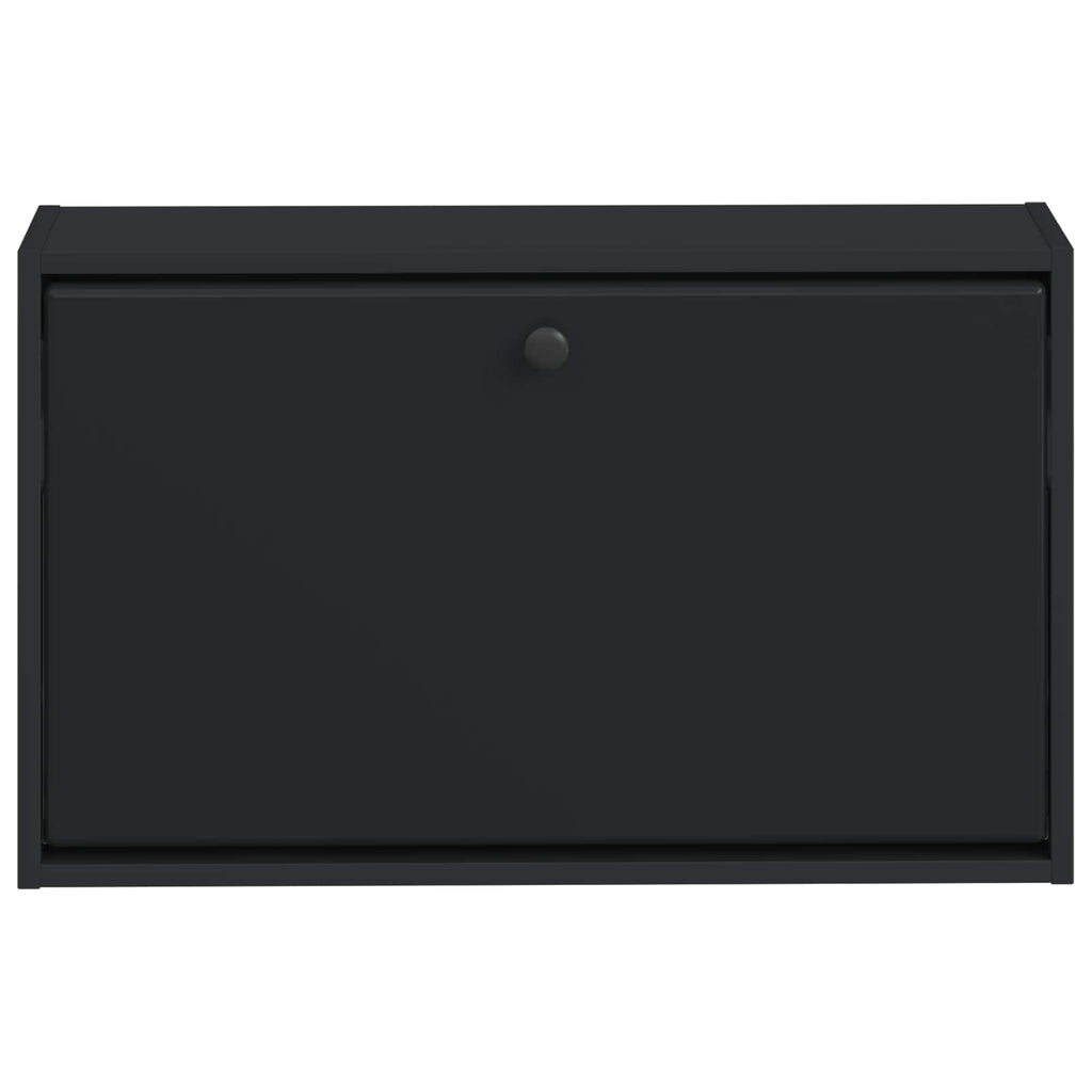 vidaXL Wisząca szafka na buty BREDA 71 x 17 x 43 cm Czarny