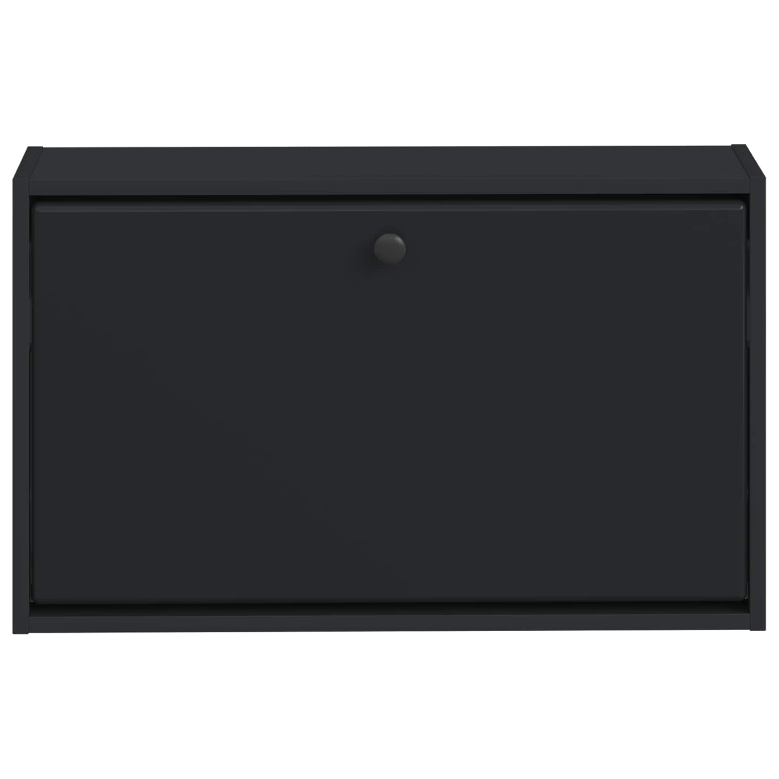 vidaXL Wisząca szafka na buty BREDA 71 x 17 x 43 cm Czarny