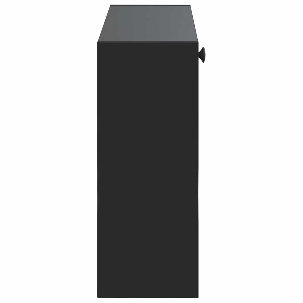 vidaXL Wisząca szafka na buty BREDA 71 x 17 x 43 cm Czarny